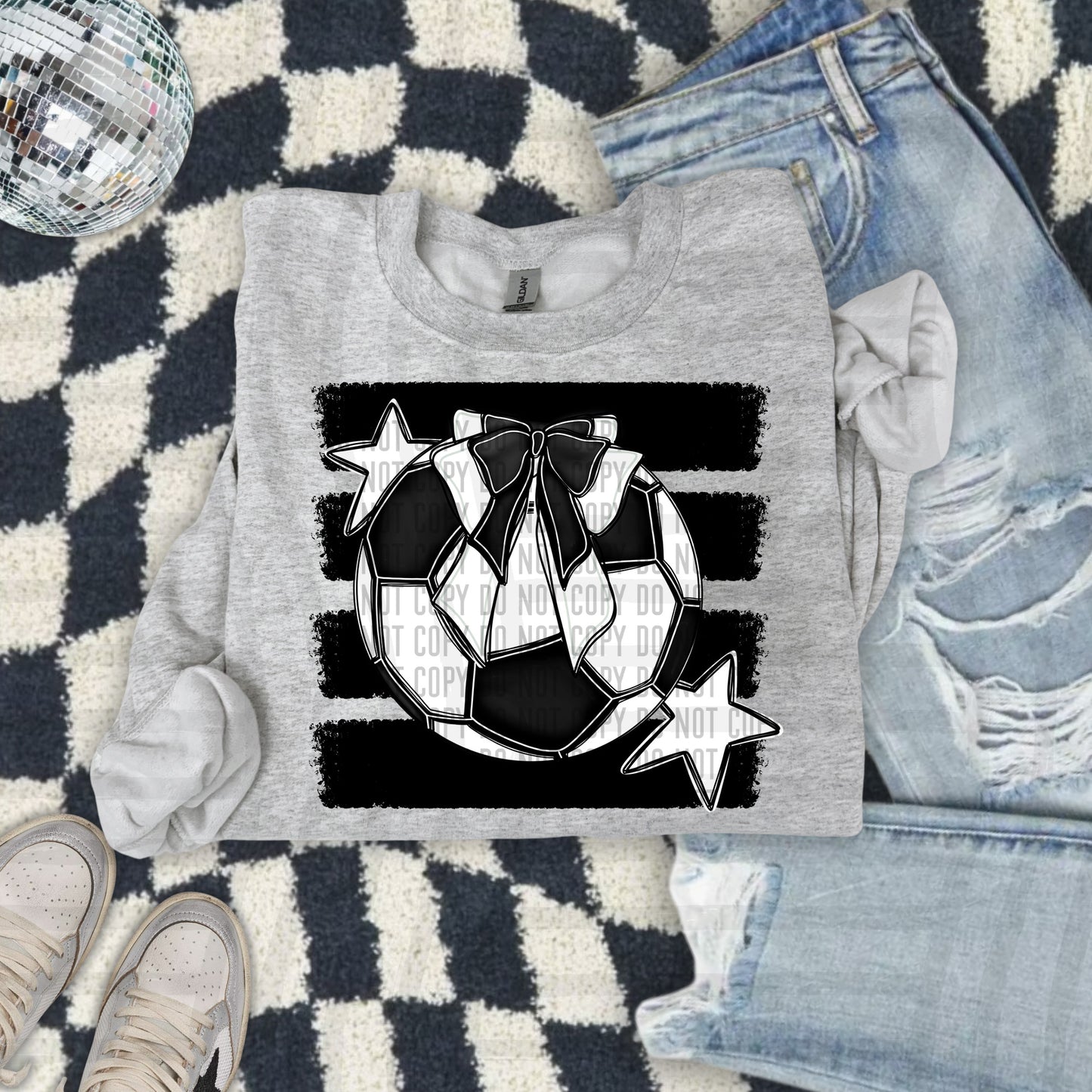 SOCCER BOW BOW TEES -25 COLORS
