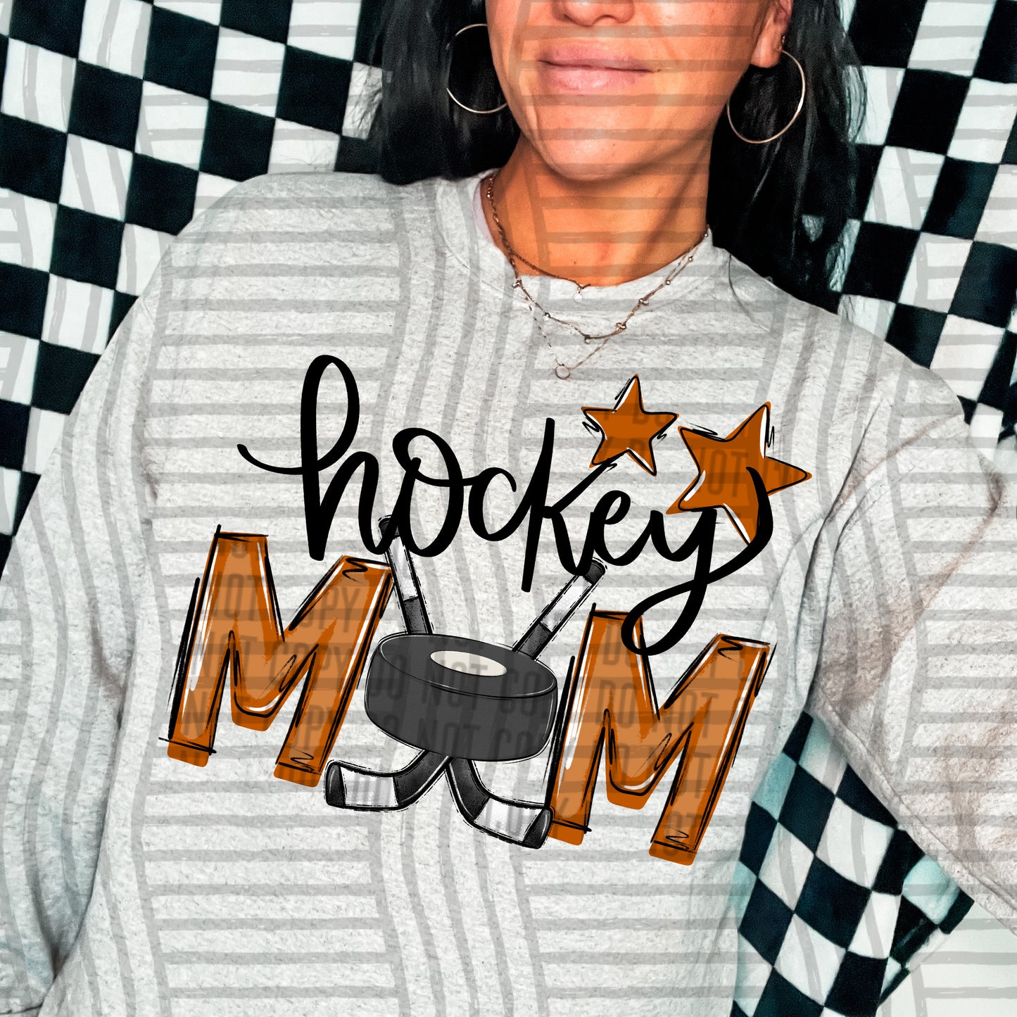 HOCKEY MOM TEES - 20 COL0RS