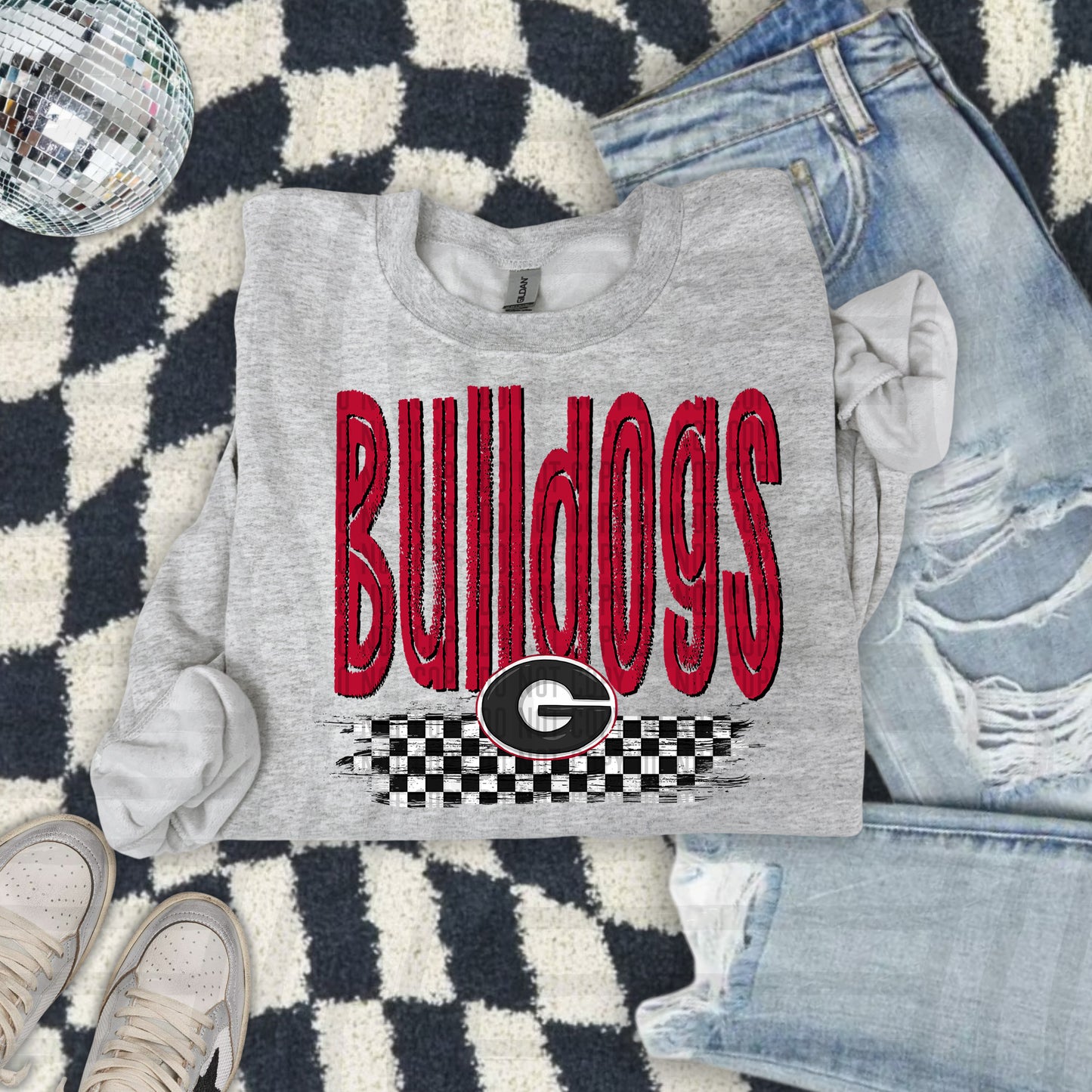 CHECKERED COLLEGE TEES