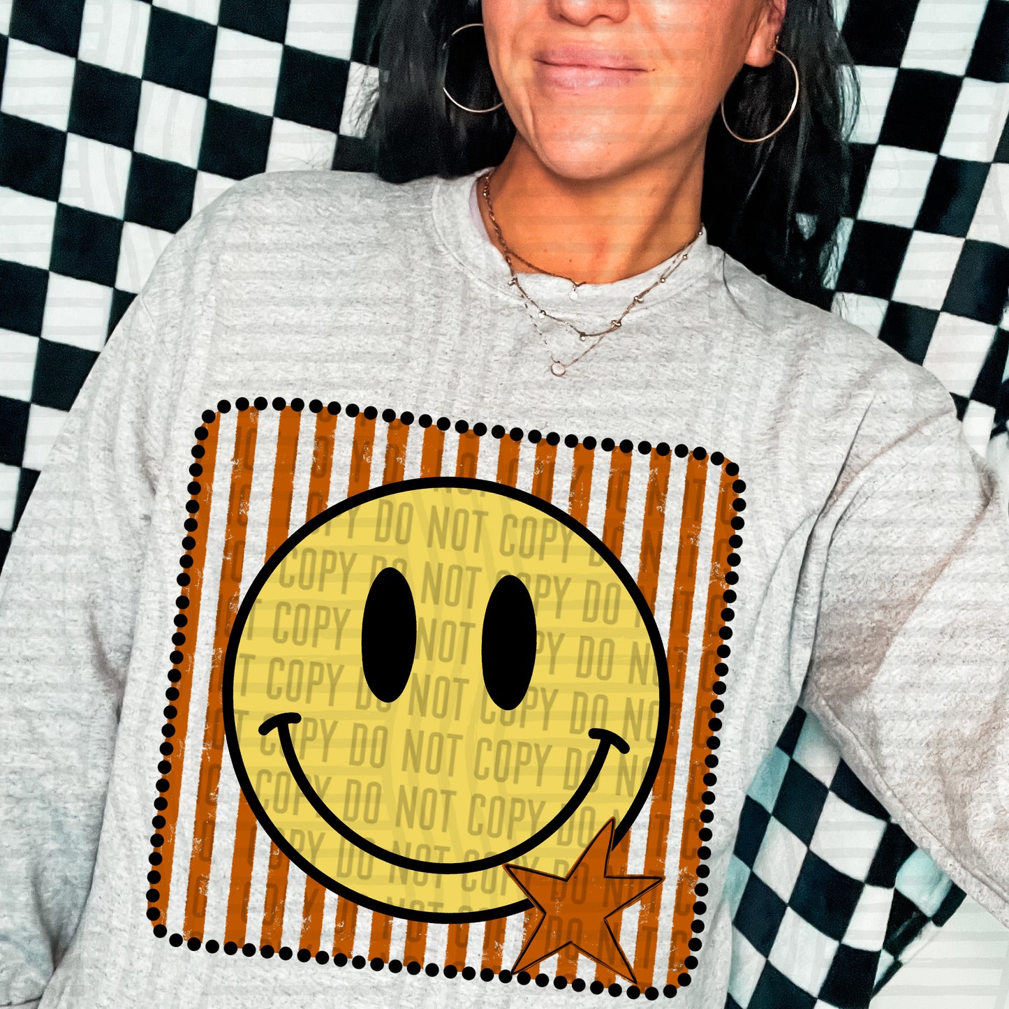 DISTRESSED SMILEY TEE - MULTIPLE COLORS