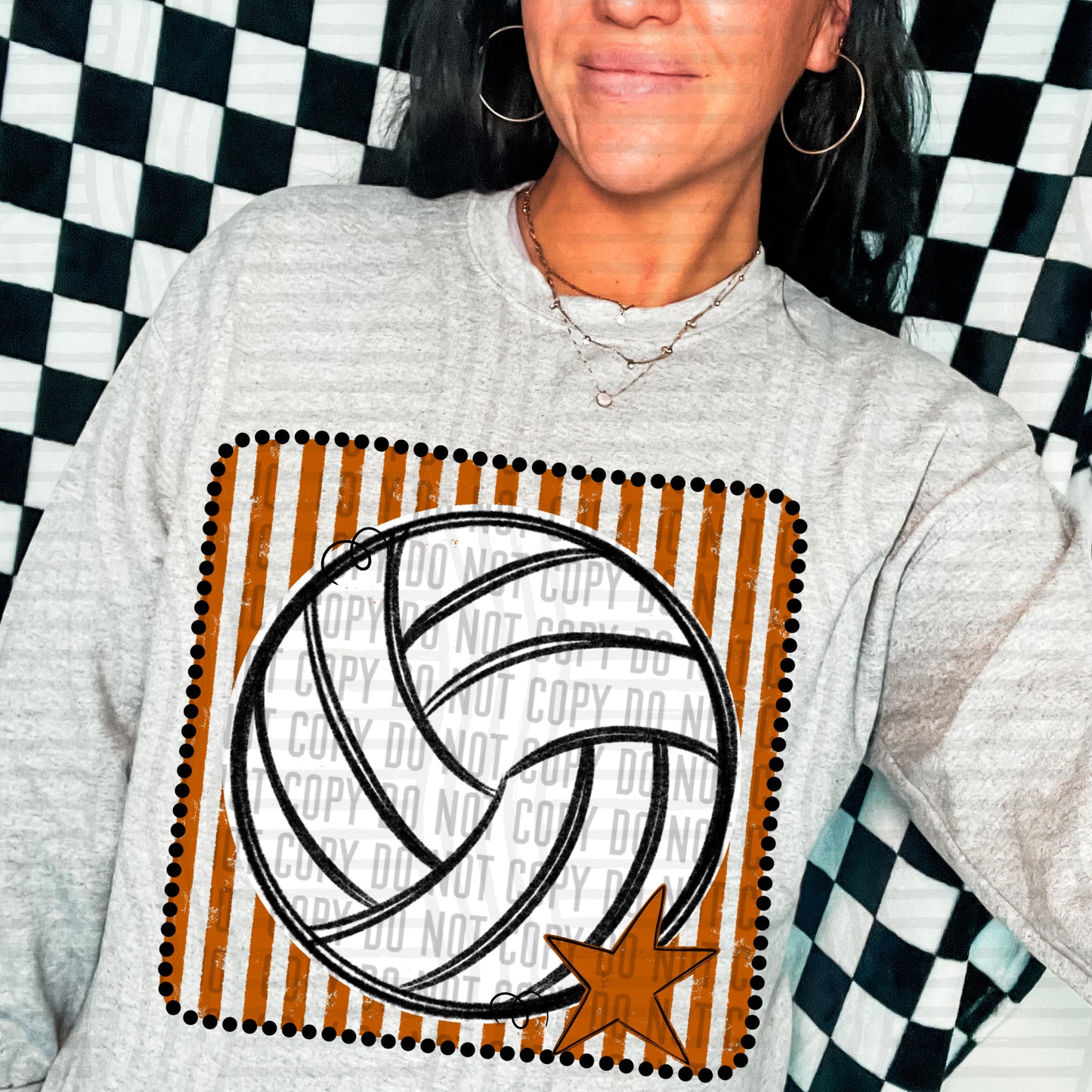 DISTRESSED VOLLEYBALL TEE - MULTIPLE COLORS