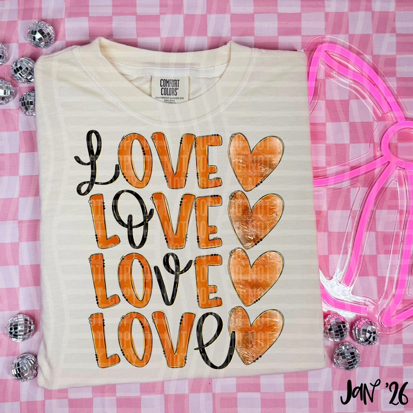 LOVE STACKED COLOR TEES