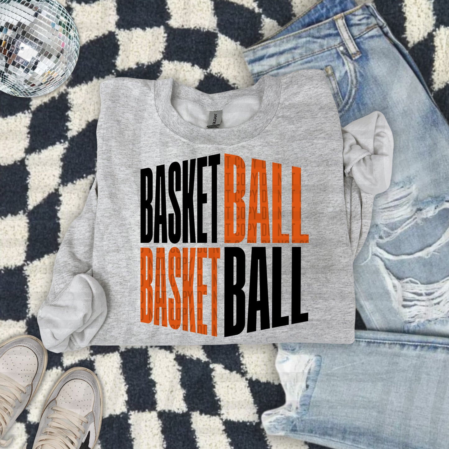 BASKETBALL WORD ART TEE