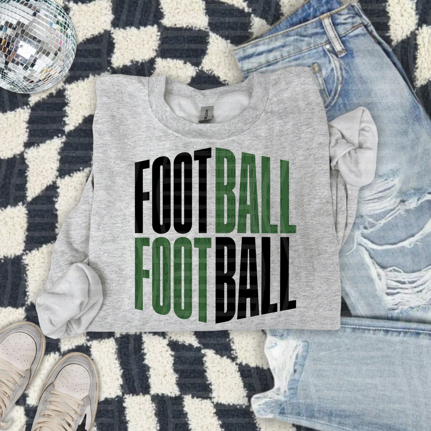 WORD ART FOOTBALL TEE