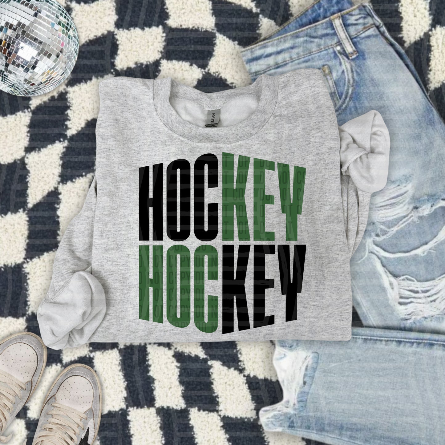 WORD ART HOCKEY TEE