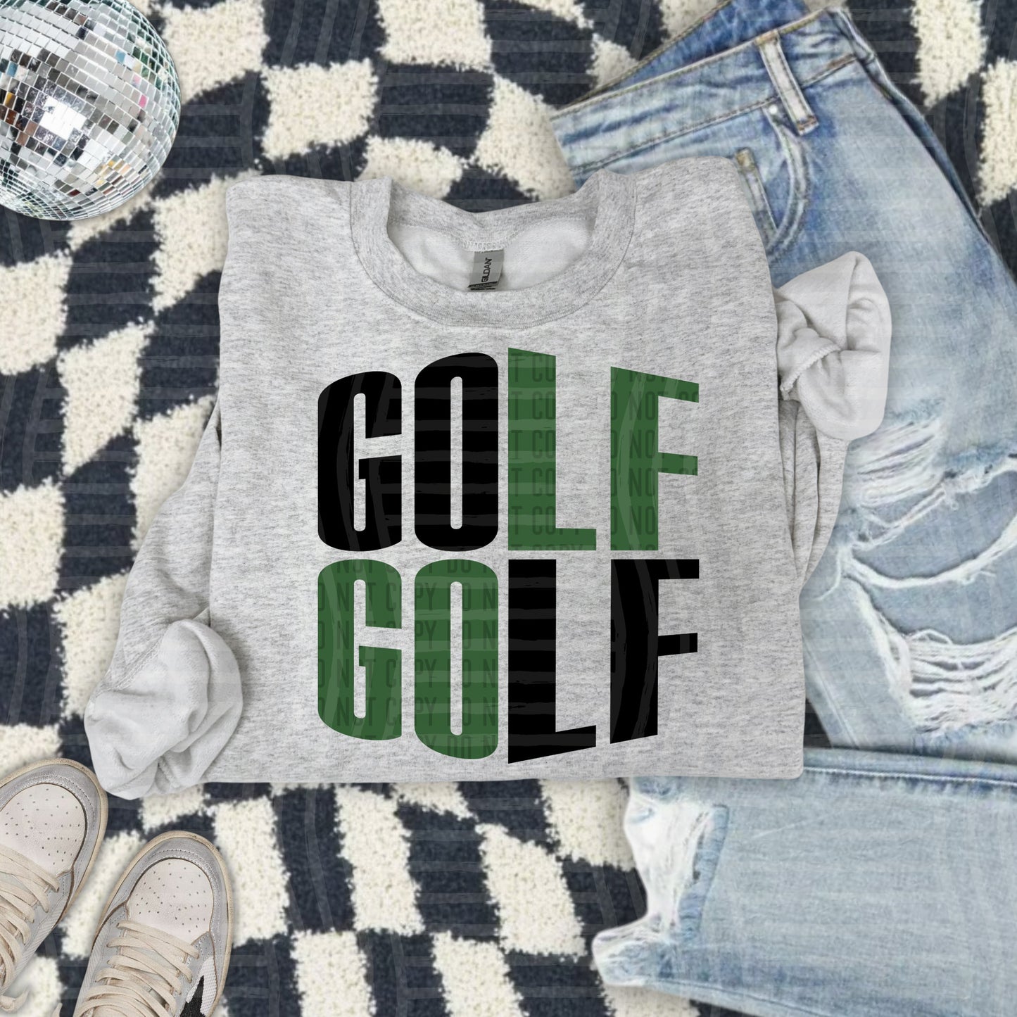 WORD ART GOLF TEE