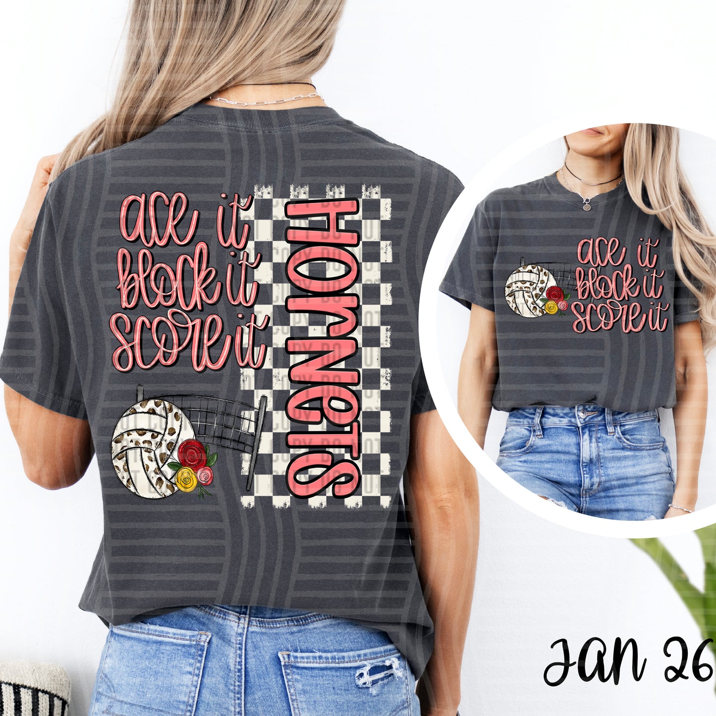 ACE IT VOLLEYBALL MASCOT TEE