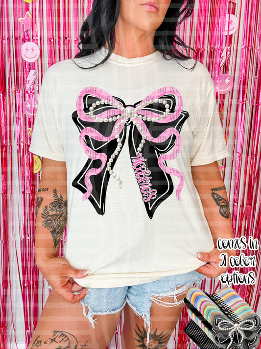 PEARL BOW MASCOT TEES - 20 COLORS