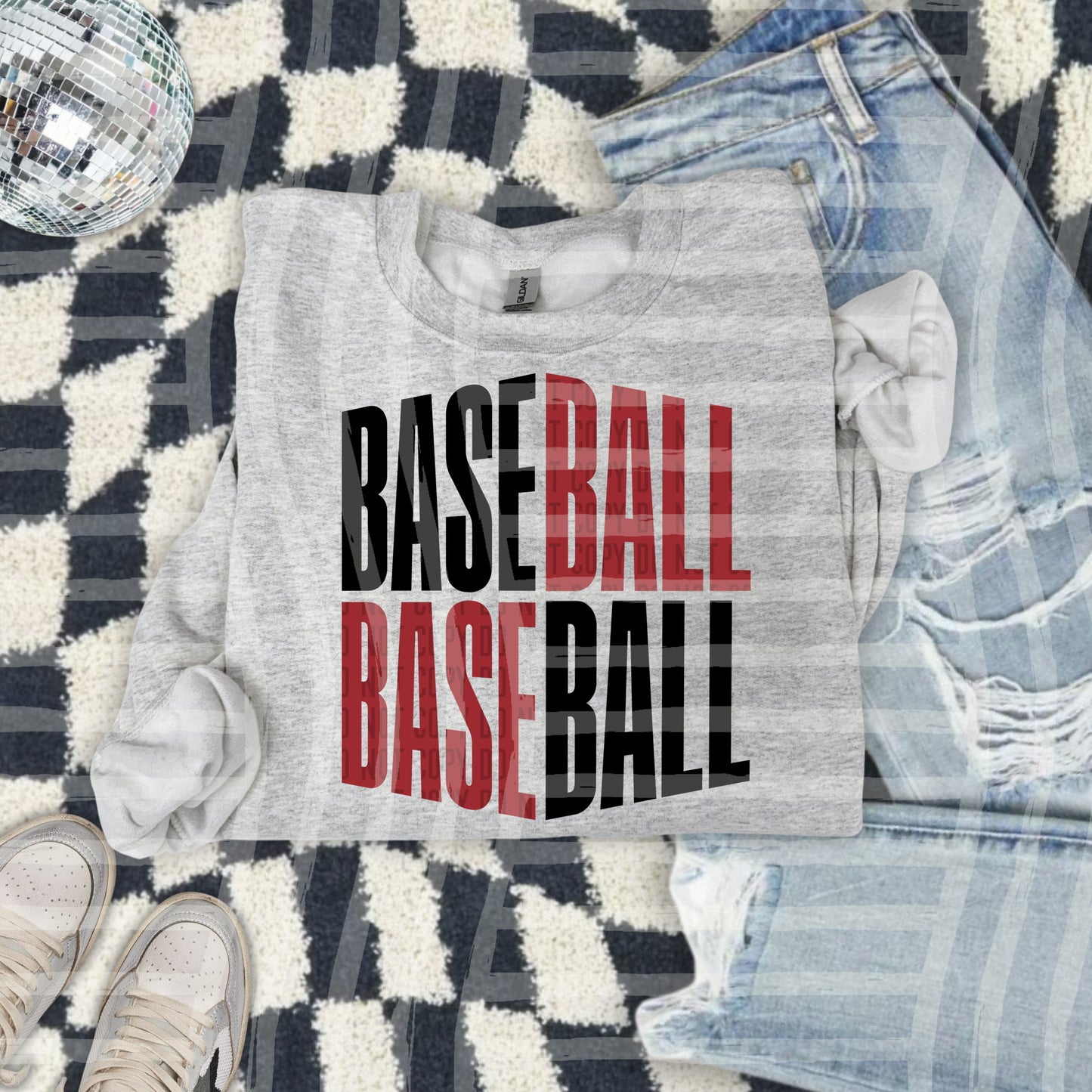 BASEBALL WORD ART TEE