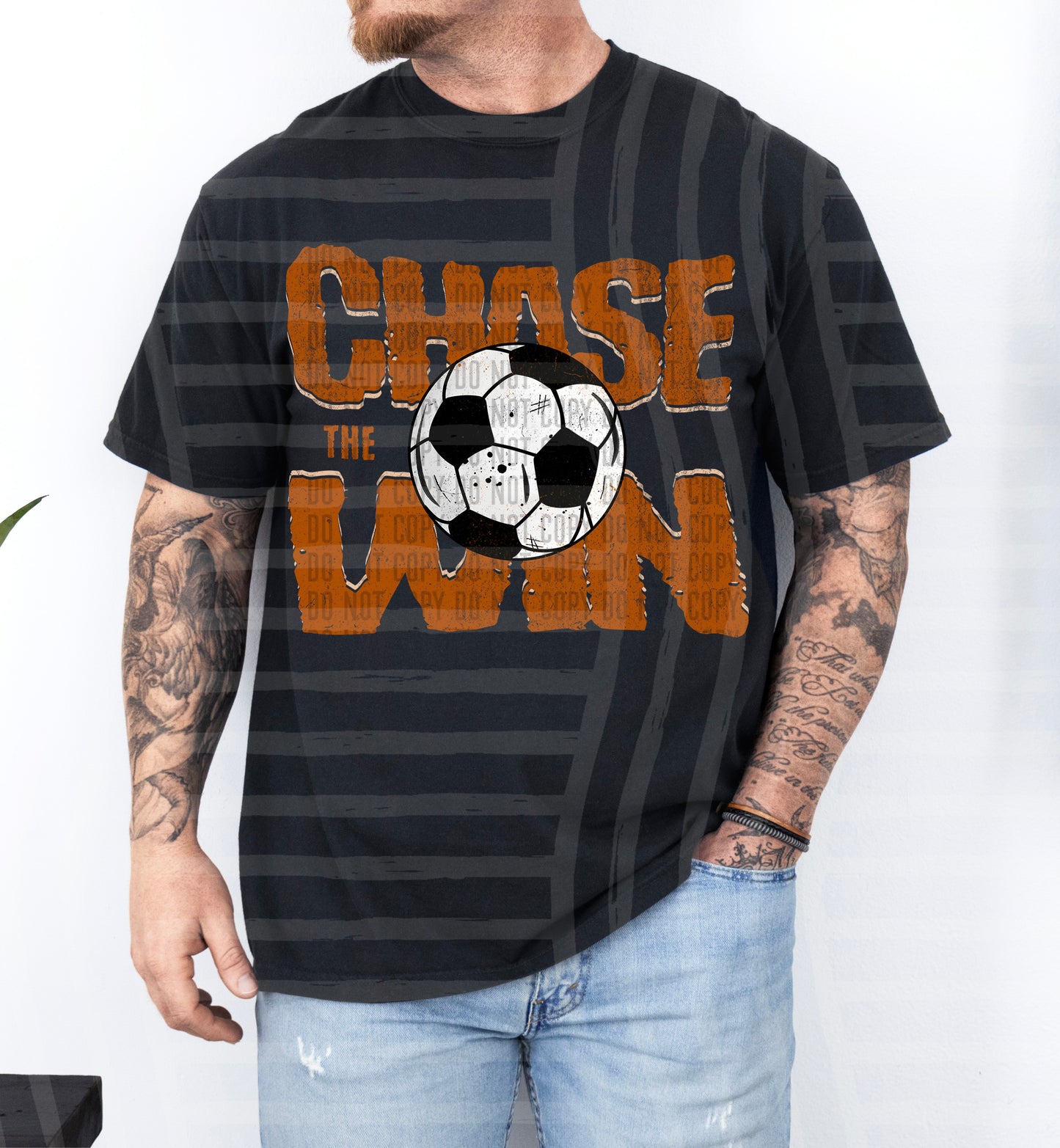SOCCER -CHASE THE WIN TEE -VARIETY COLORS