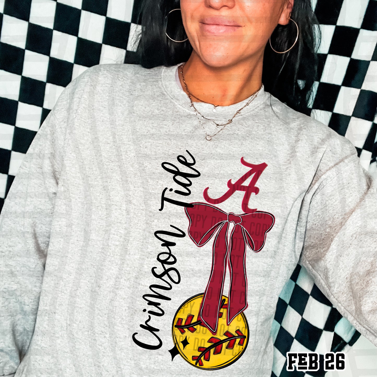 SOFTBALL COLLEGE BOW TEES