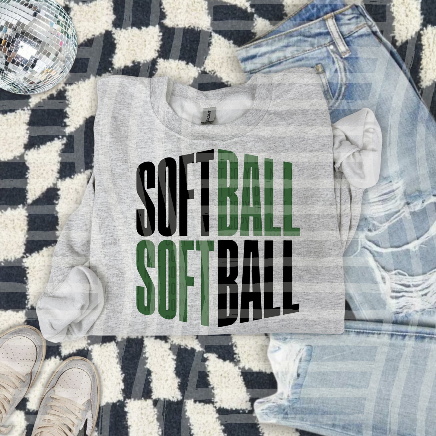 SOFTBALL WORD ART