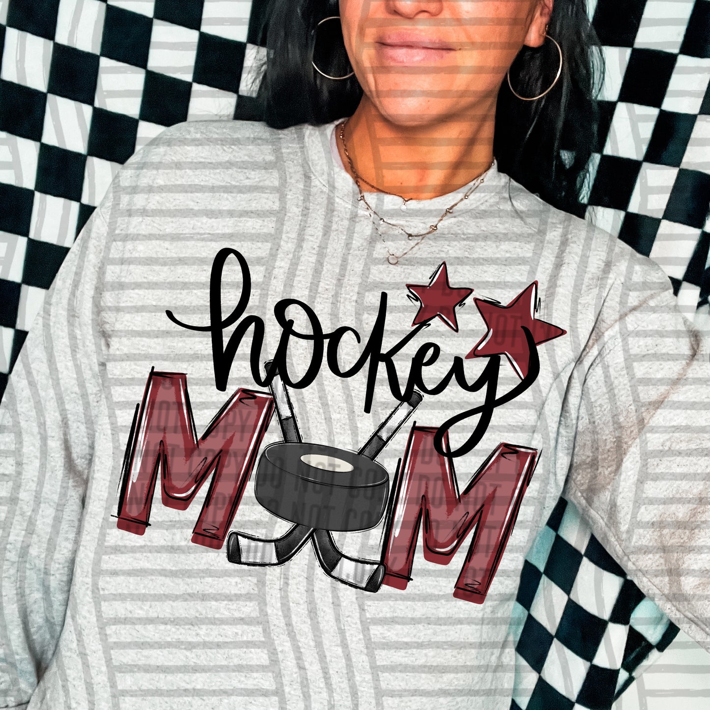 HOCKEY MOM TEES - 20 COL0RS
