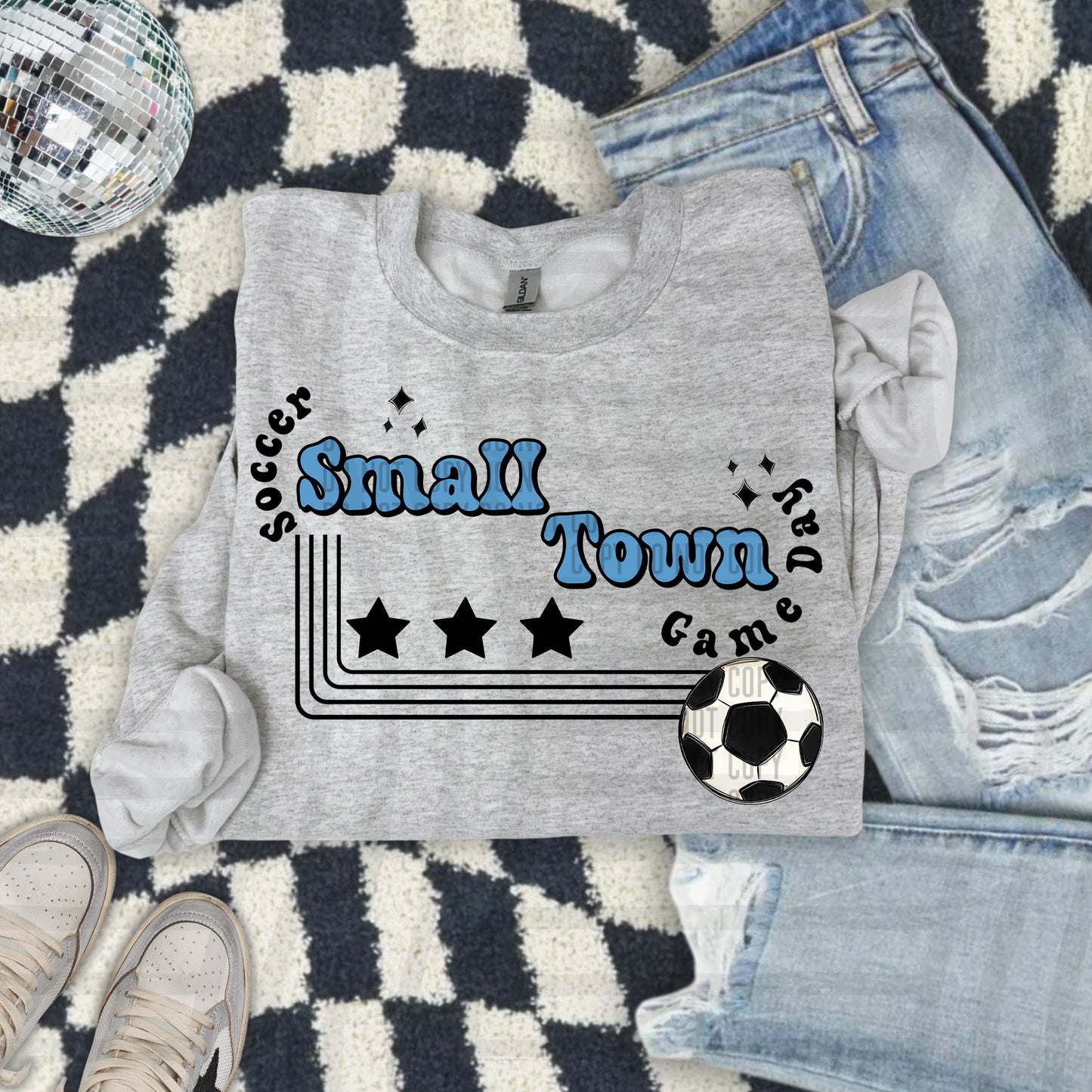 SMALL TOWN SOCCER TEE - 21 COLORS