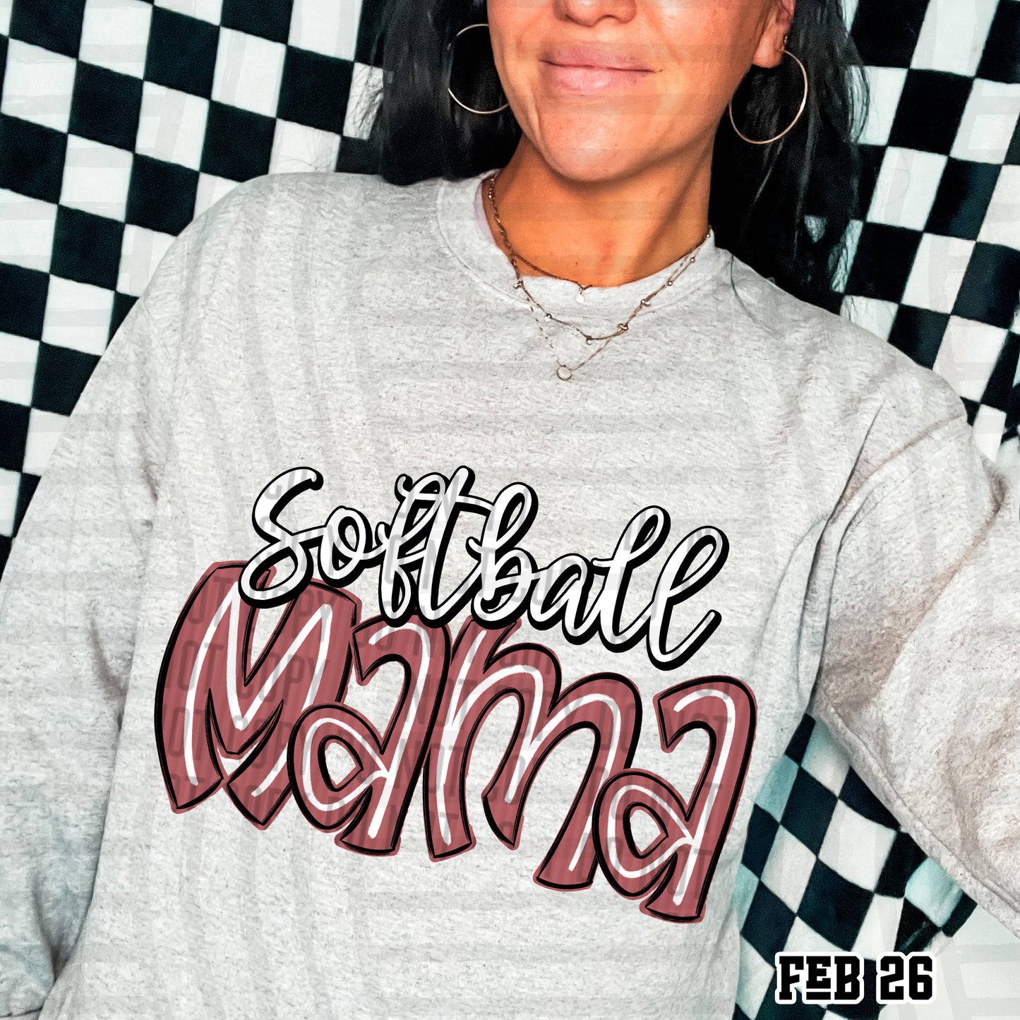 SOFTBALL MAMA TEES - VARIETY COLORS