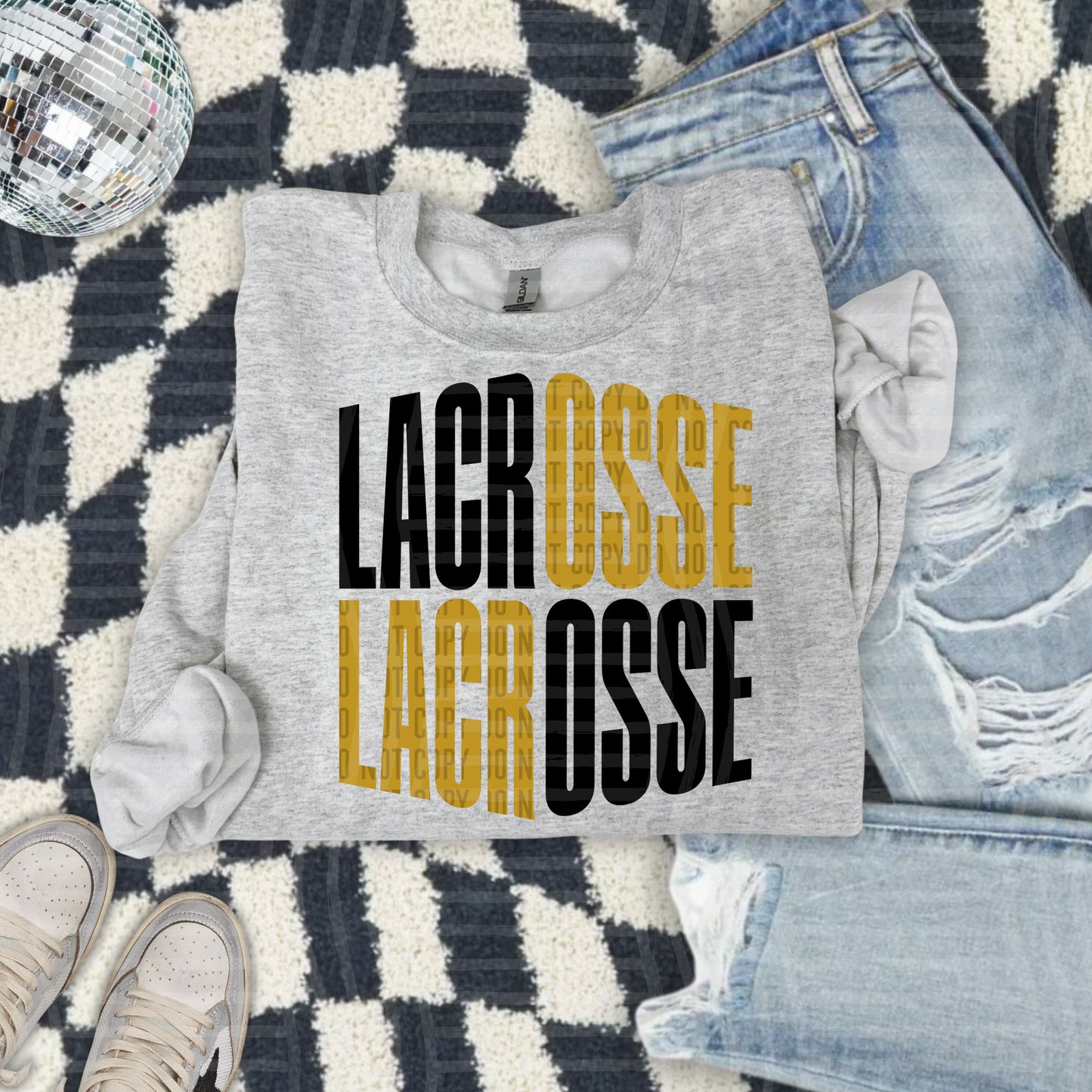 WORD ART LACROSSE TEE