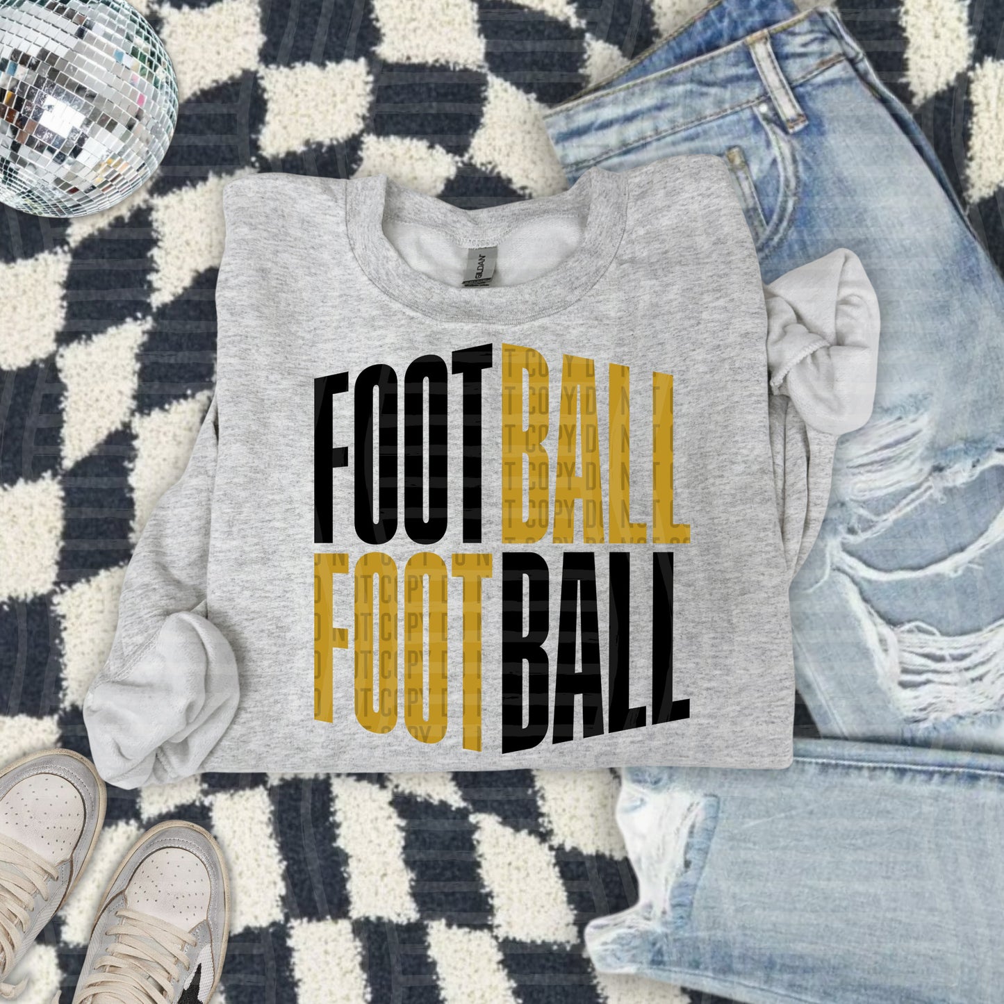 WORD ART FOOTBALL TEE
