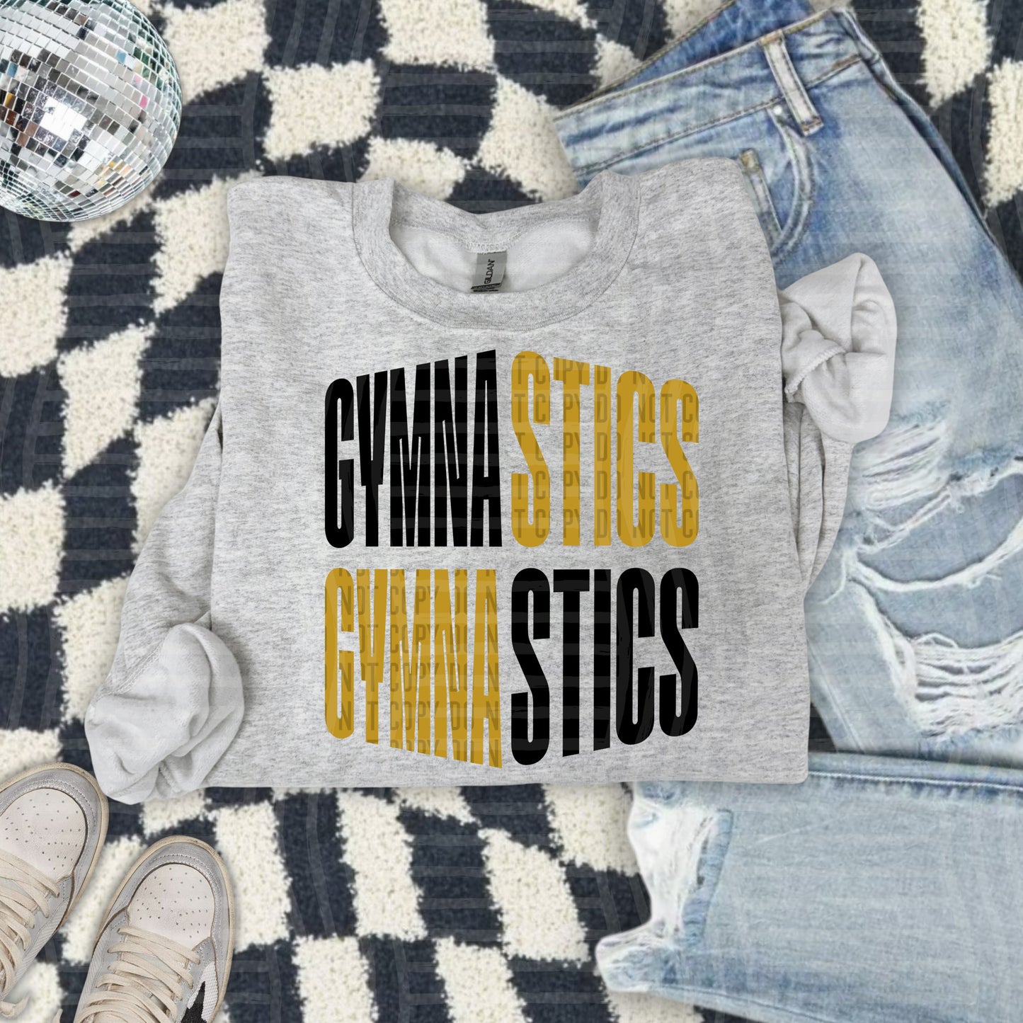 WORD ART GYMNASTICS TEE