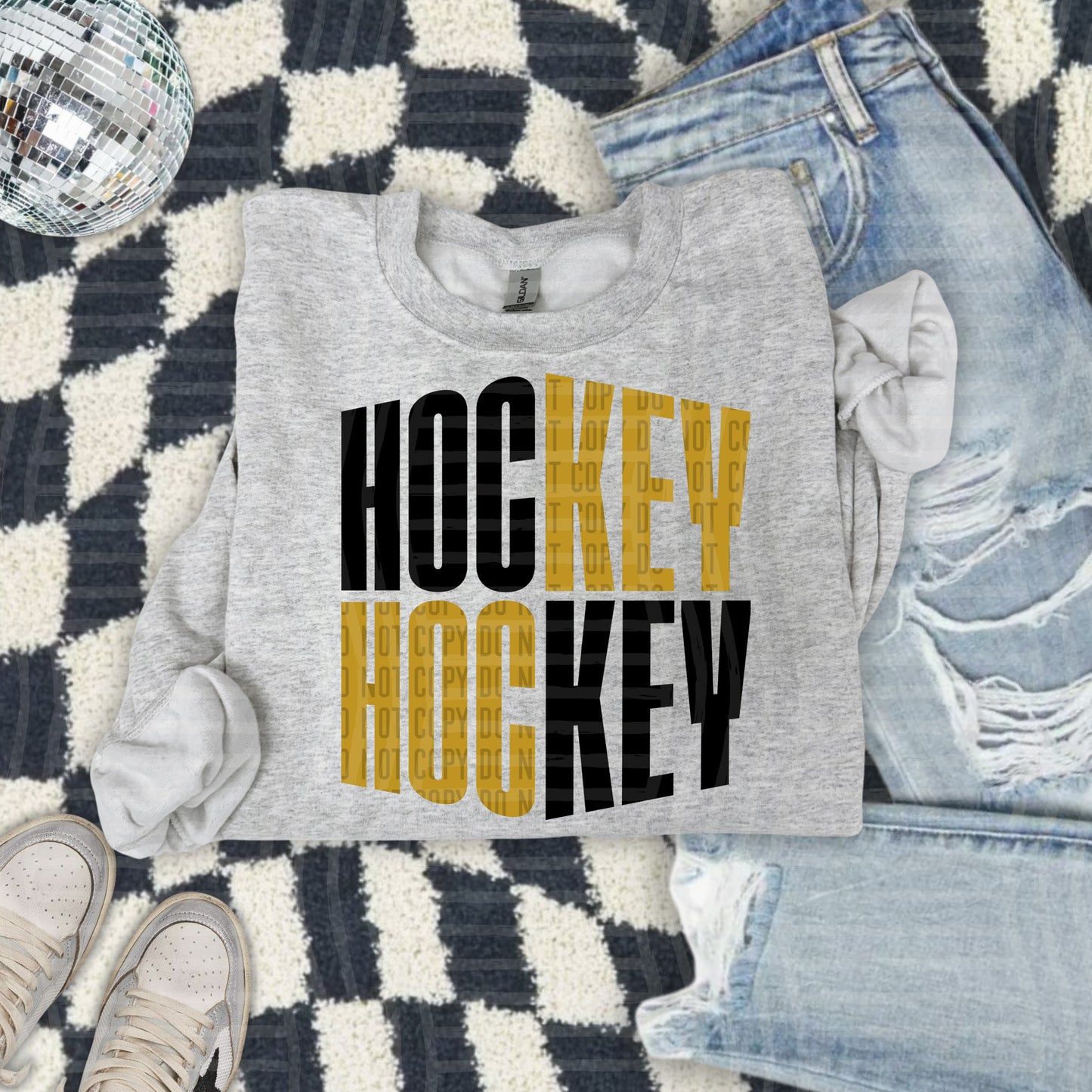 WORD ART HOCKEY TEE