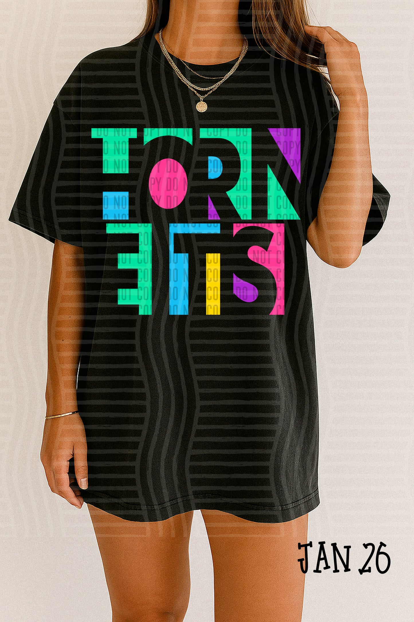 CONFETTI CUT OUT MASCOT TEE