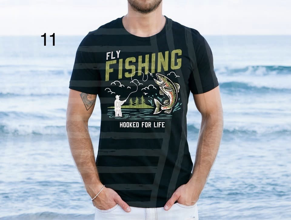 VARIETY OF FISHING TEE