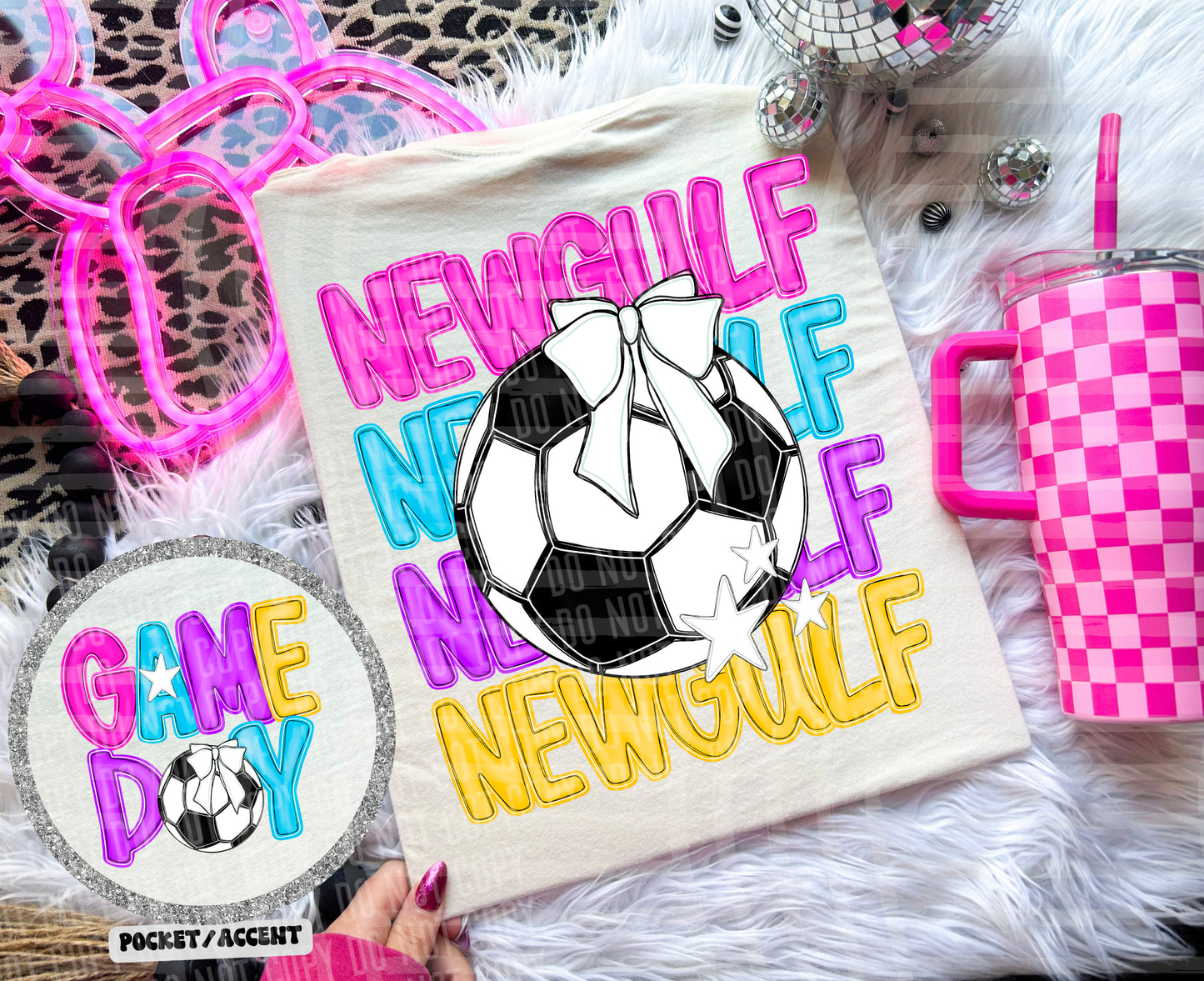 SOCCER BRIGHT & PREPPY MASCOT TEES