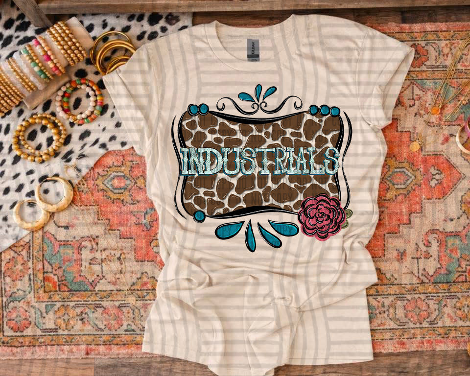 MASCOTS TURQUOISE & COWHIDE TEES