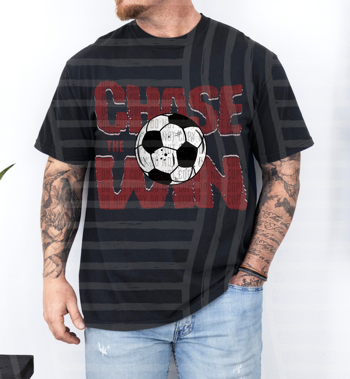 SOCCER -CHASE THE WIN TEE -VARIETY COLORS