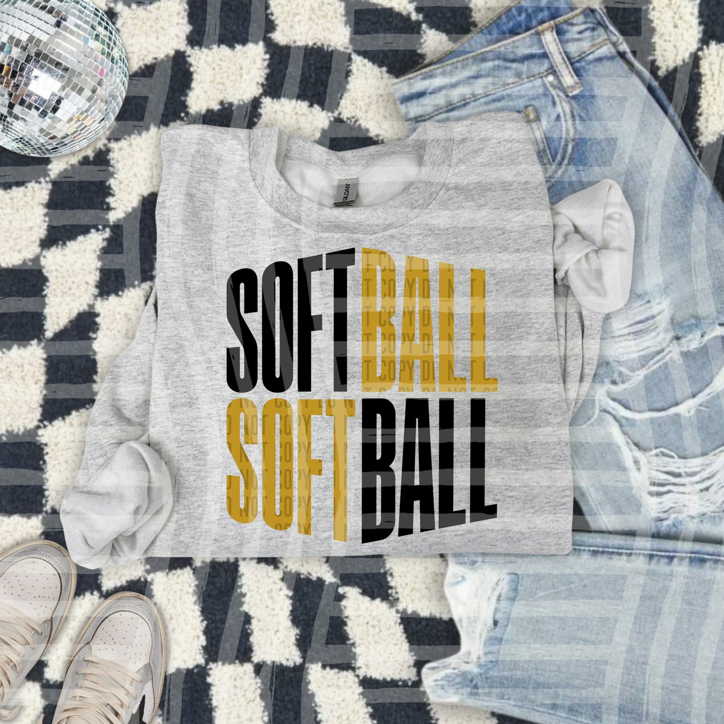 SOFTBALL WORD ART