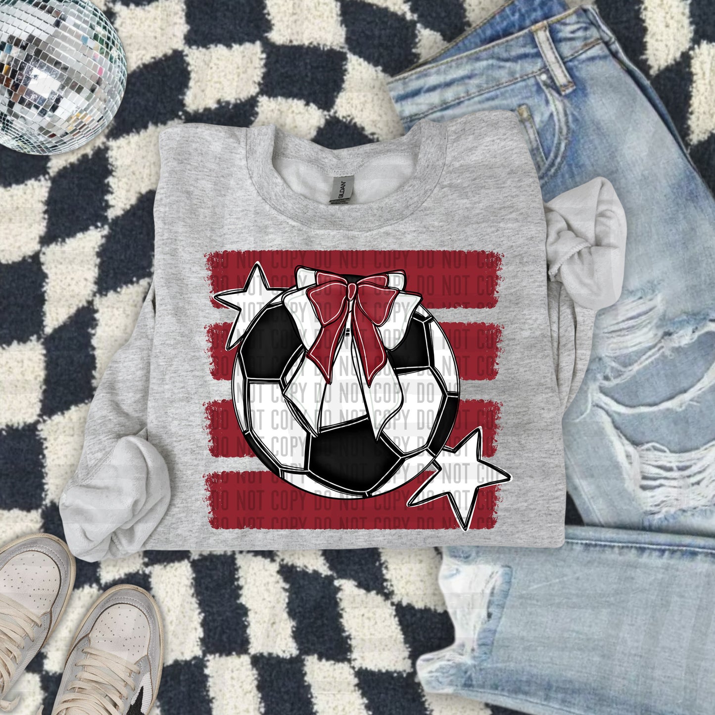 SOCCER BOW BOW TEES -25 COLORS