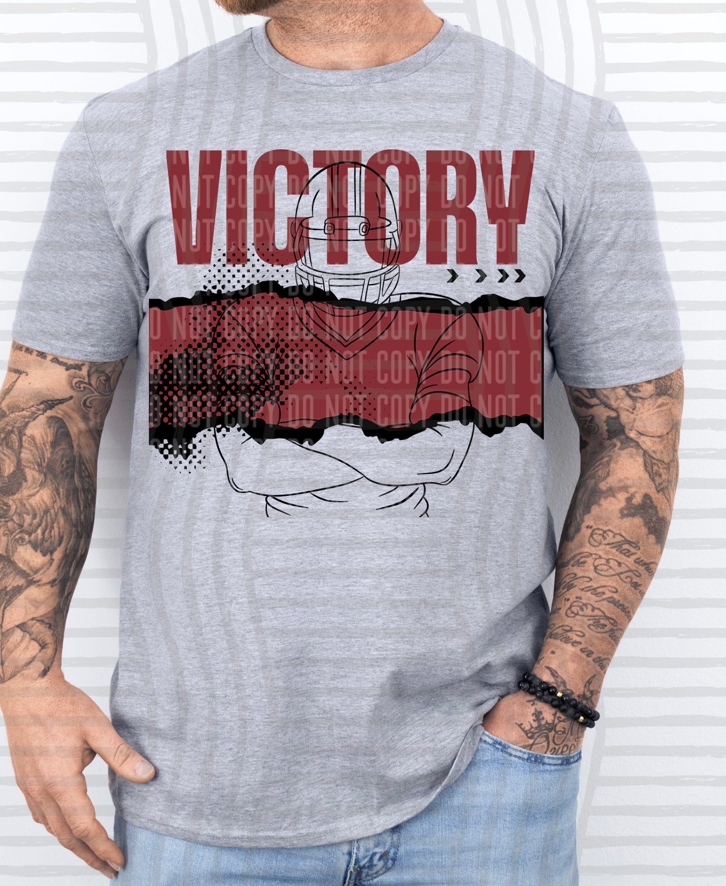 VICTORY FOOTBALL PLAYER TEES -25 COLORS