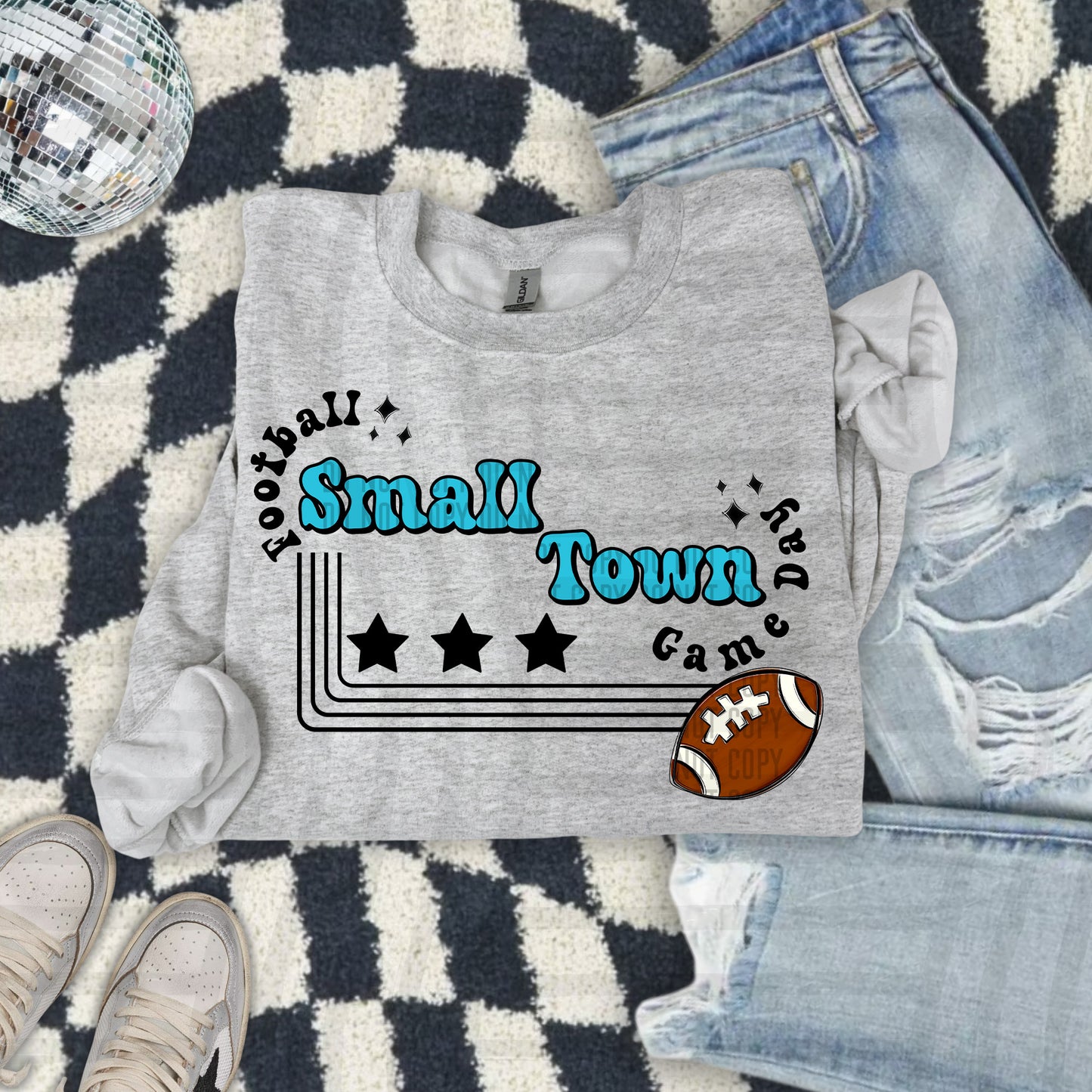 SMALL TOWN FOOTBALL TEES -21 COLORS