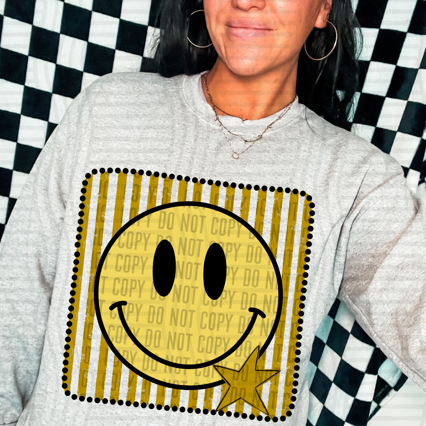 DISTRESSED SMILEY TEE - MULTIPLE COLORS