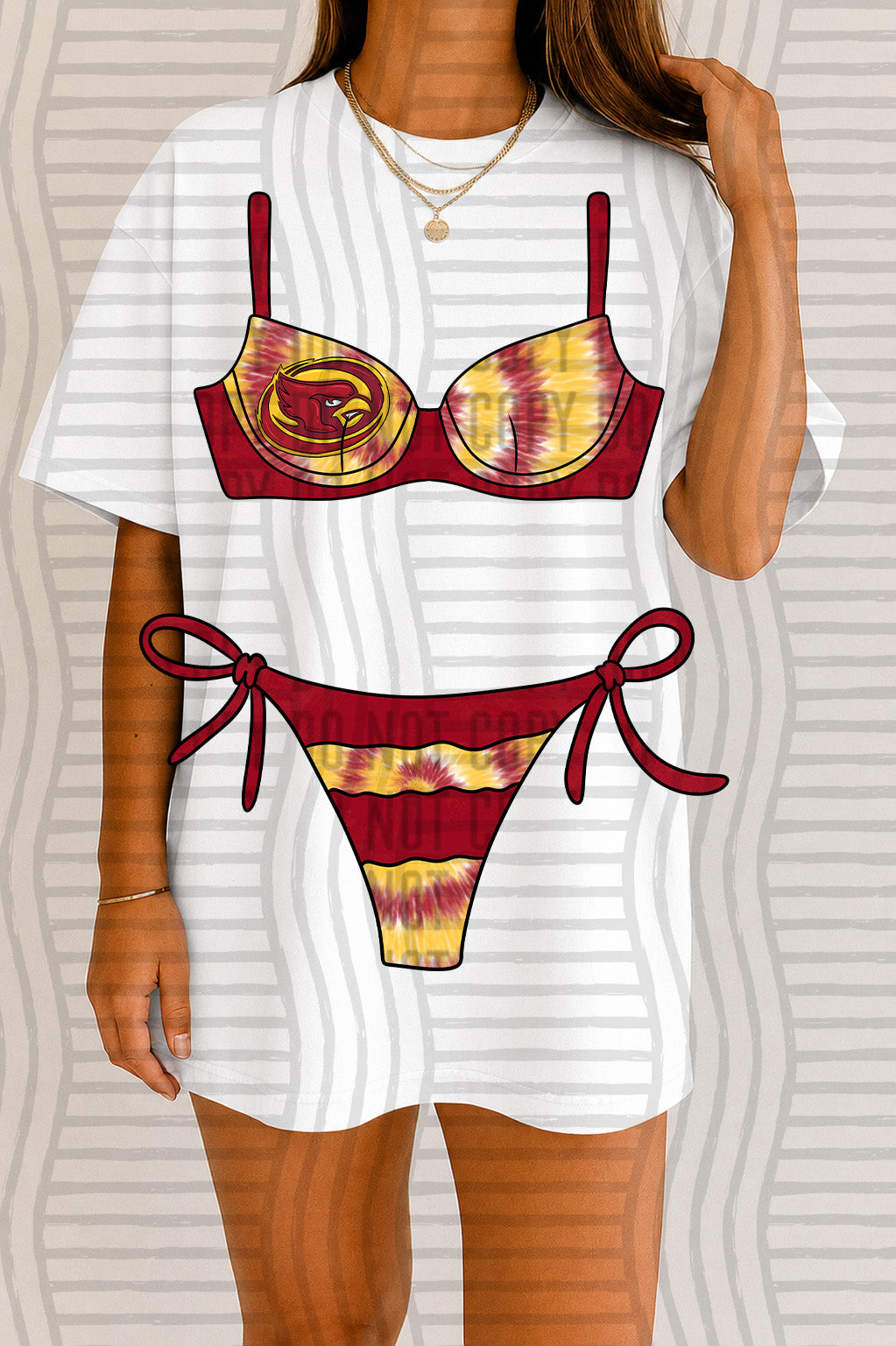 COLLEGE BIKINI LOGO TEE