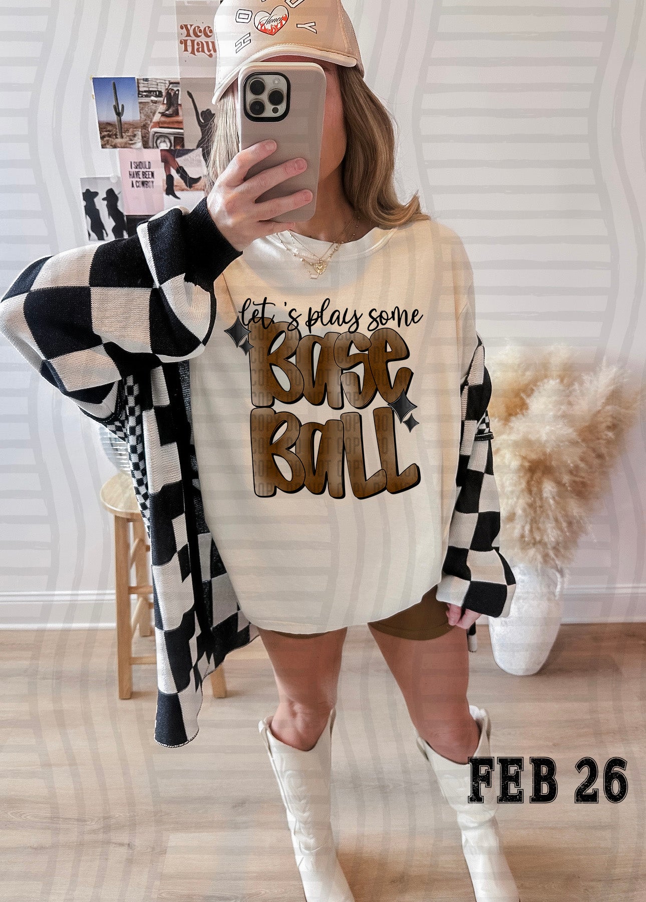 LET'S PLAY SOME BASEBALL TEE-VARIETY OF COLORS