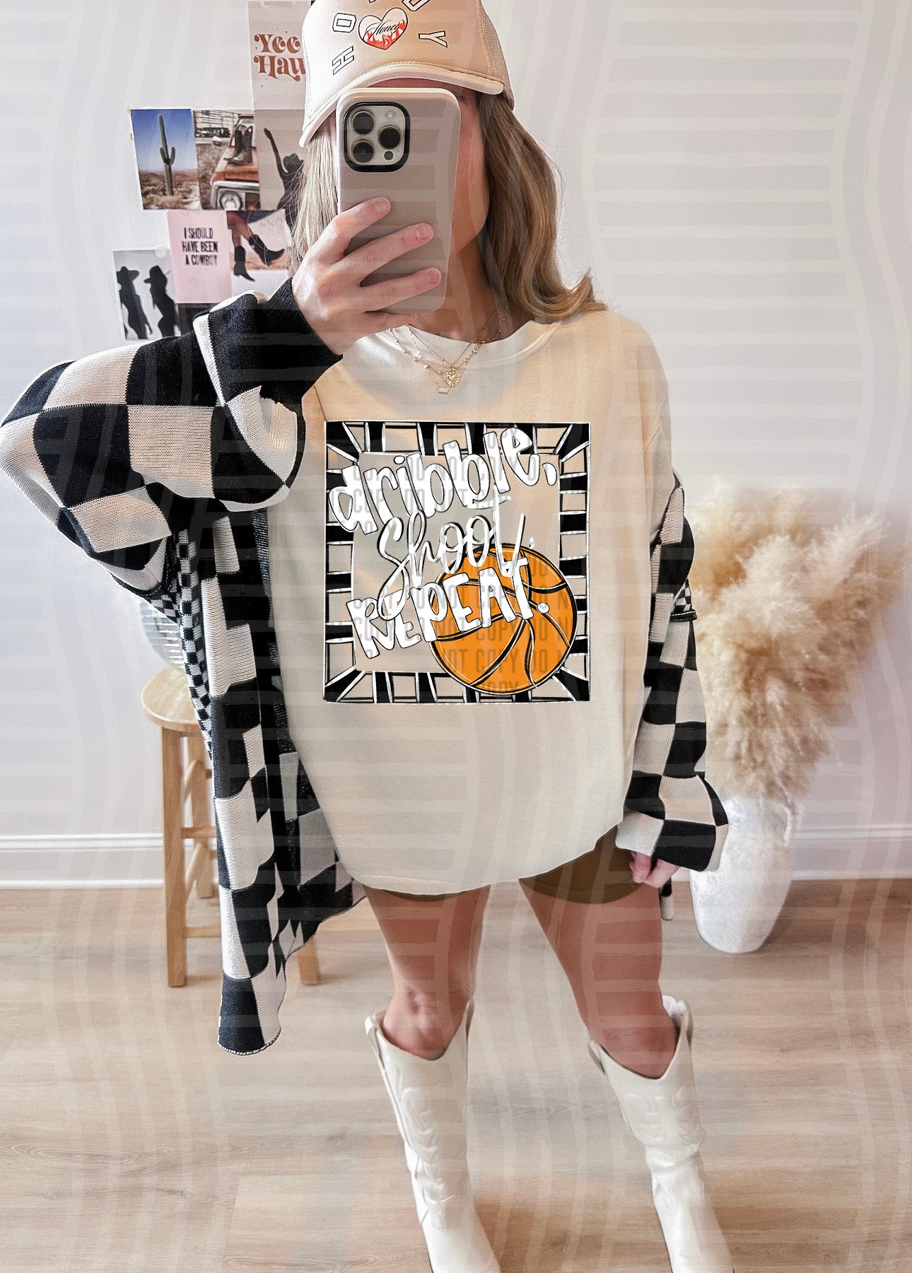 DRIBBLE SHOOT REPEAT TEE