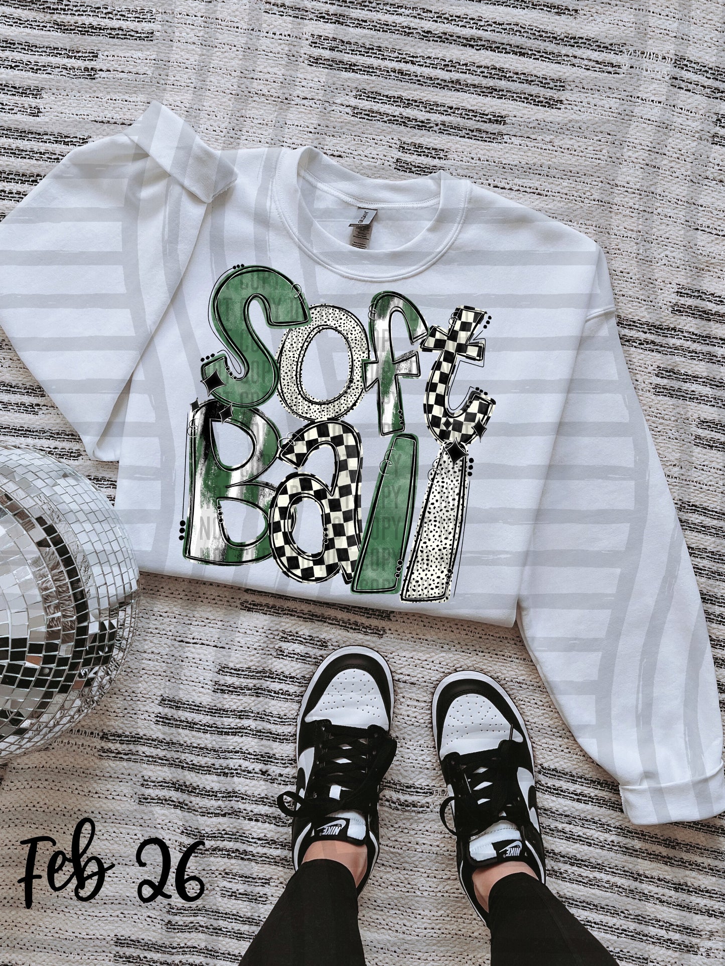 VARIETY COLOR SOFTBALL TEES