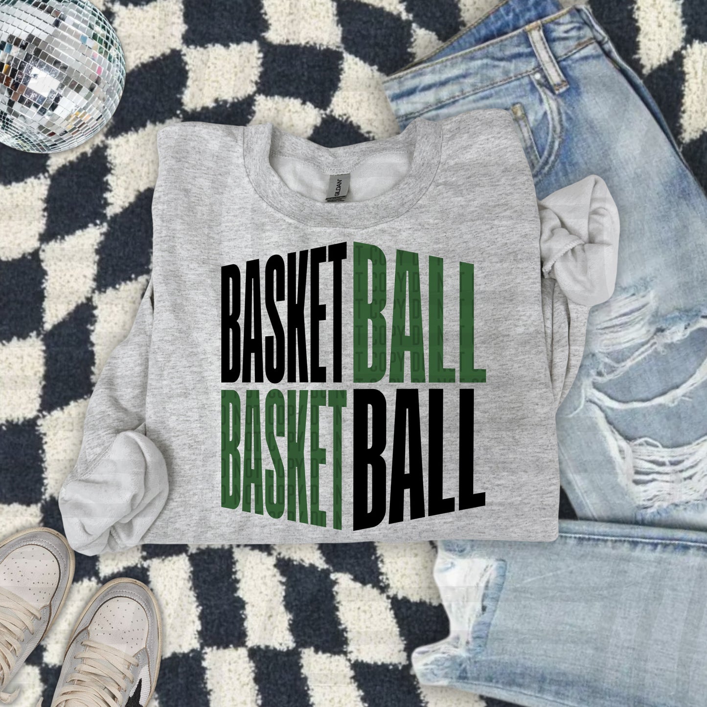 BASKETBALL WORD ART TEE