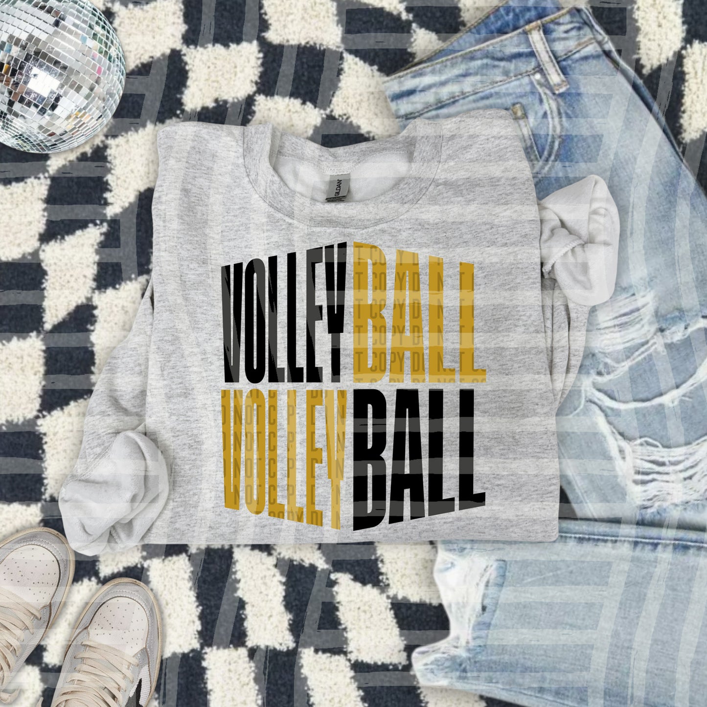 VOLLEYBALL WORD ART TEE