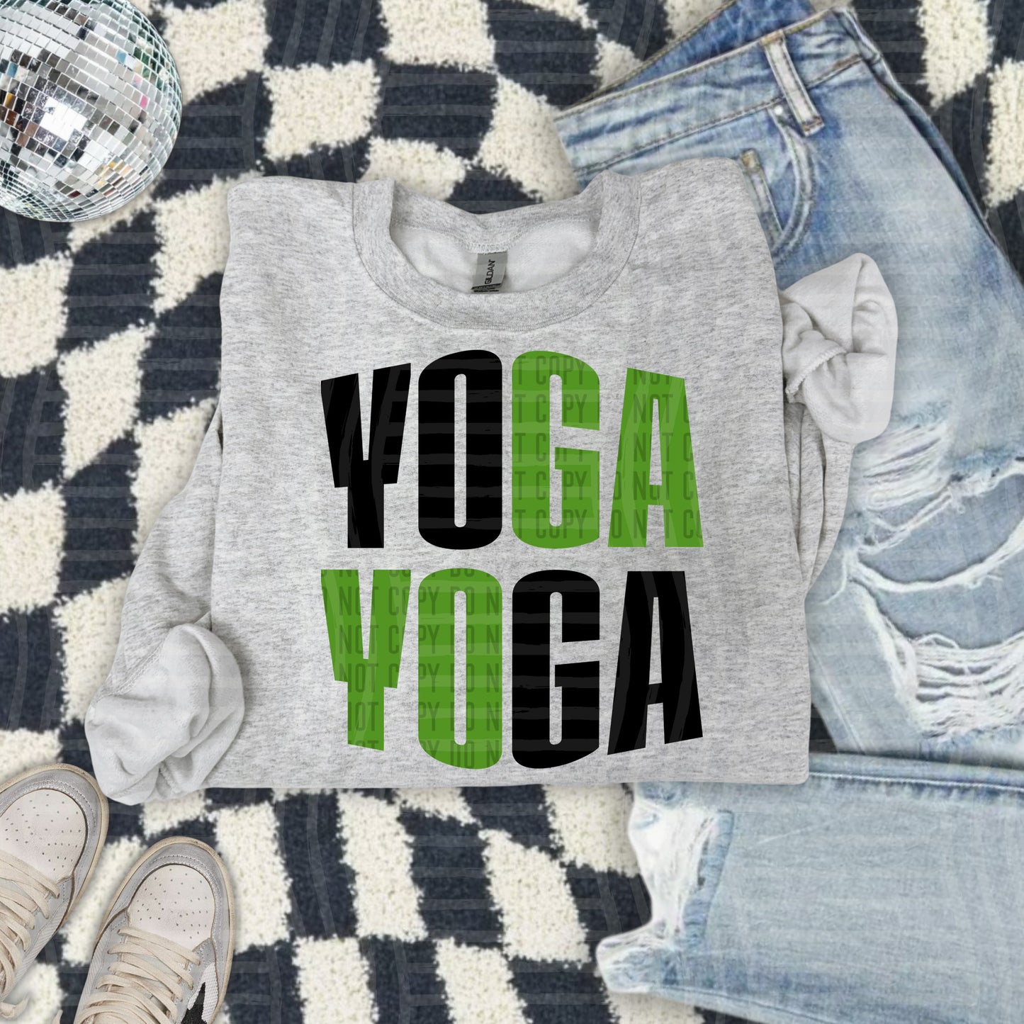 WORD ART YOGA TEE