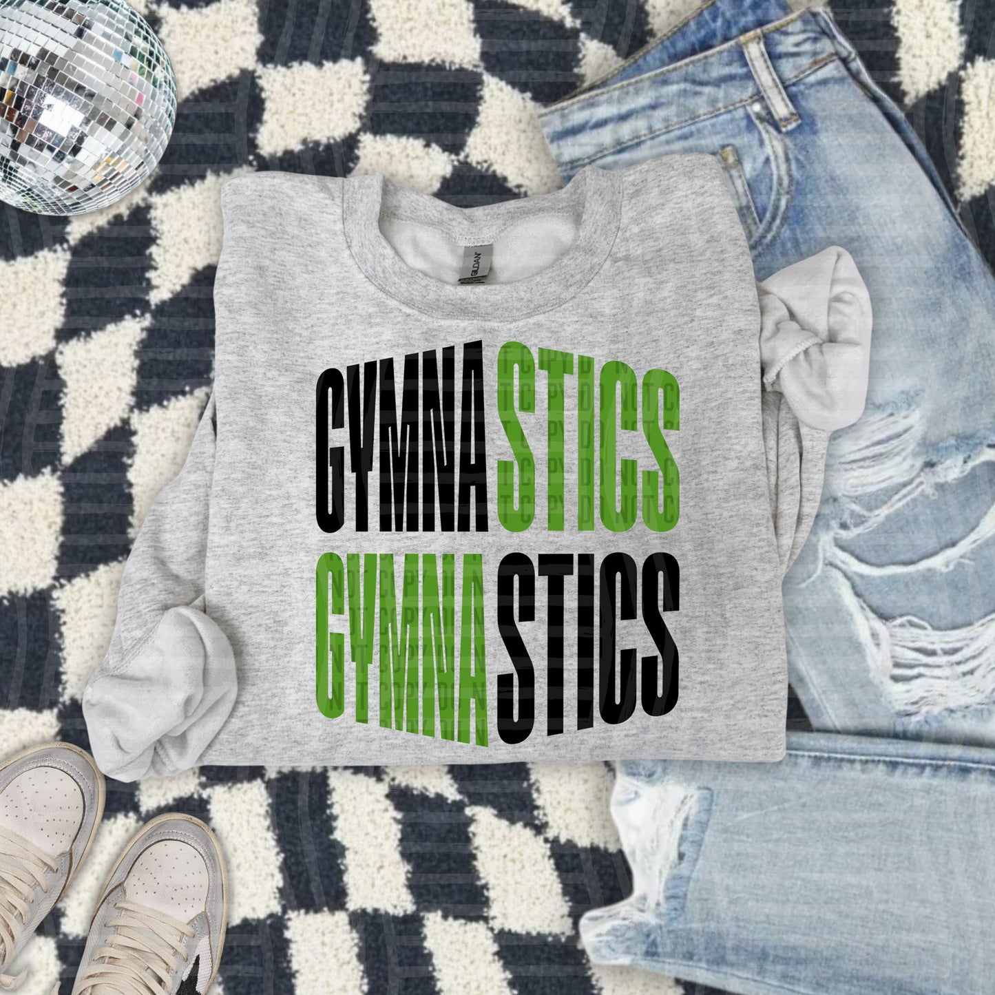 WORD ART GYMNASTICS TEE