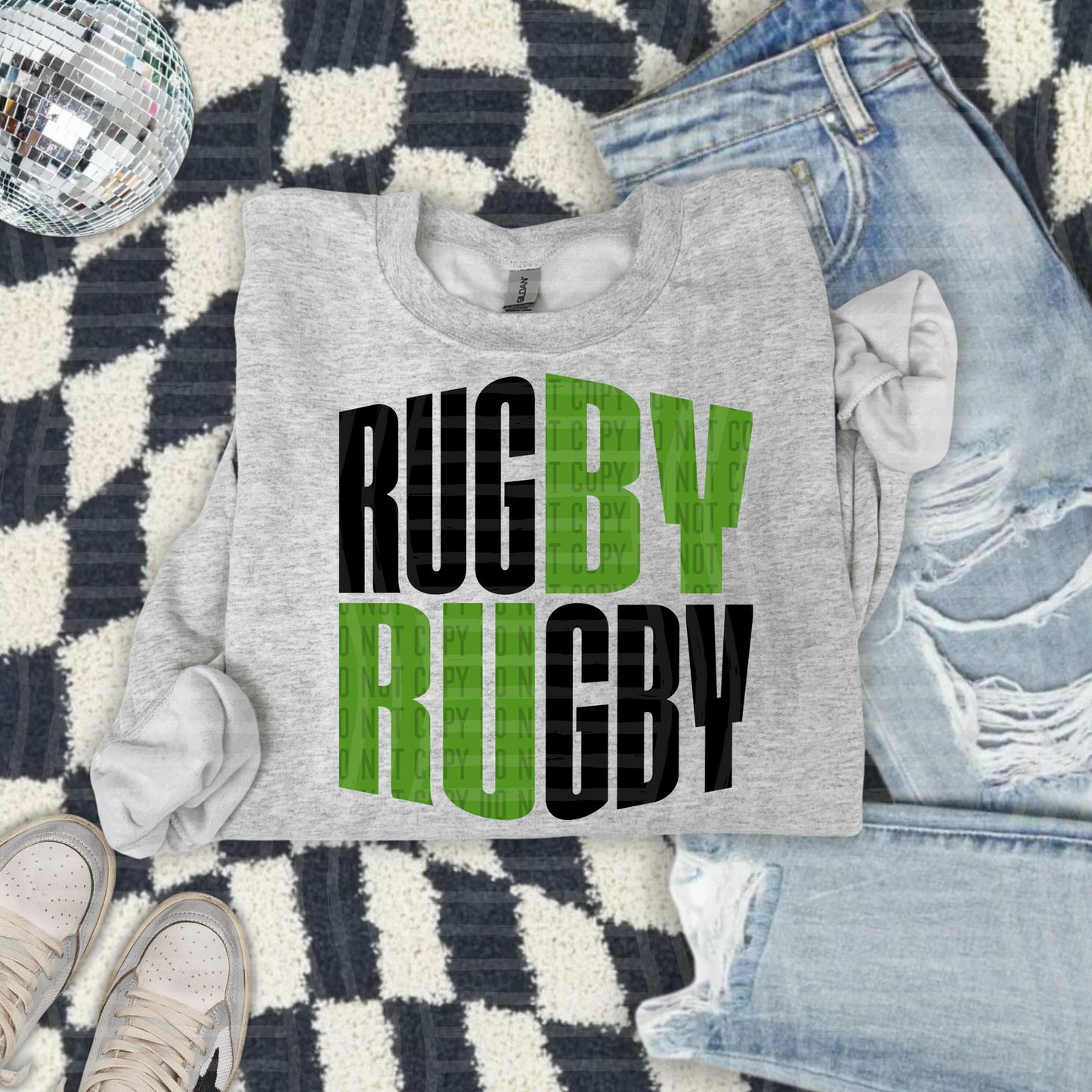 WORD ART RUGBY TEE