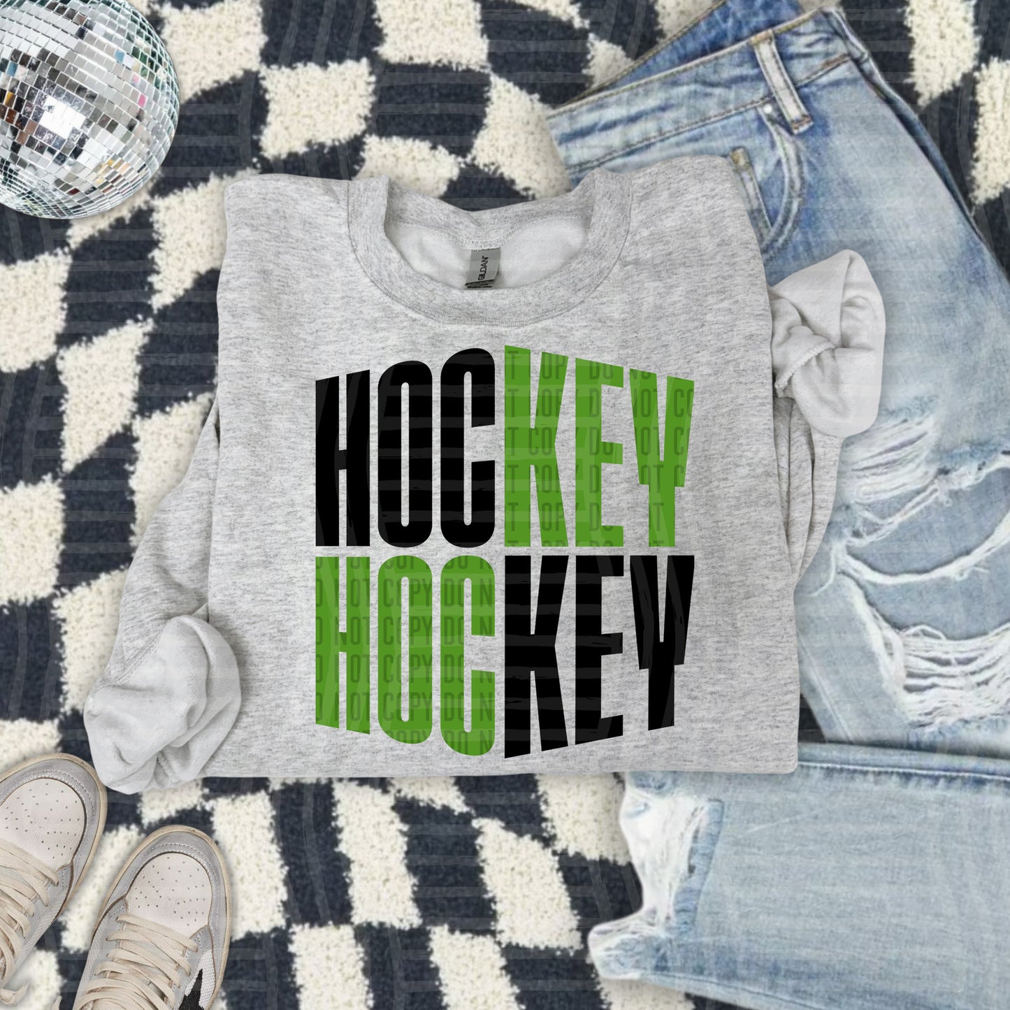 WORD ART HOCKEY TEE