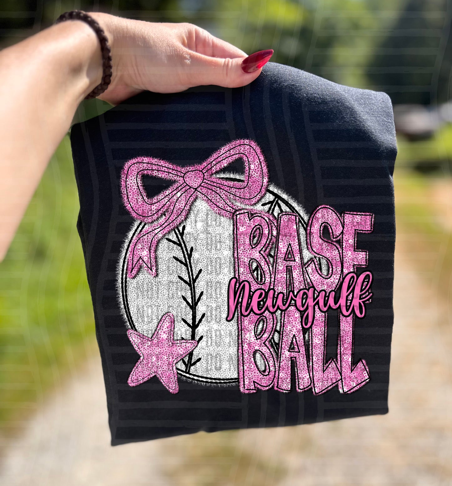 MASCOT BASEBALL SEQUIN TEE