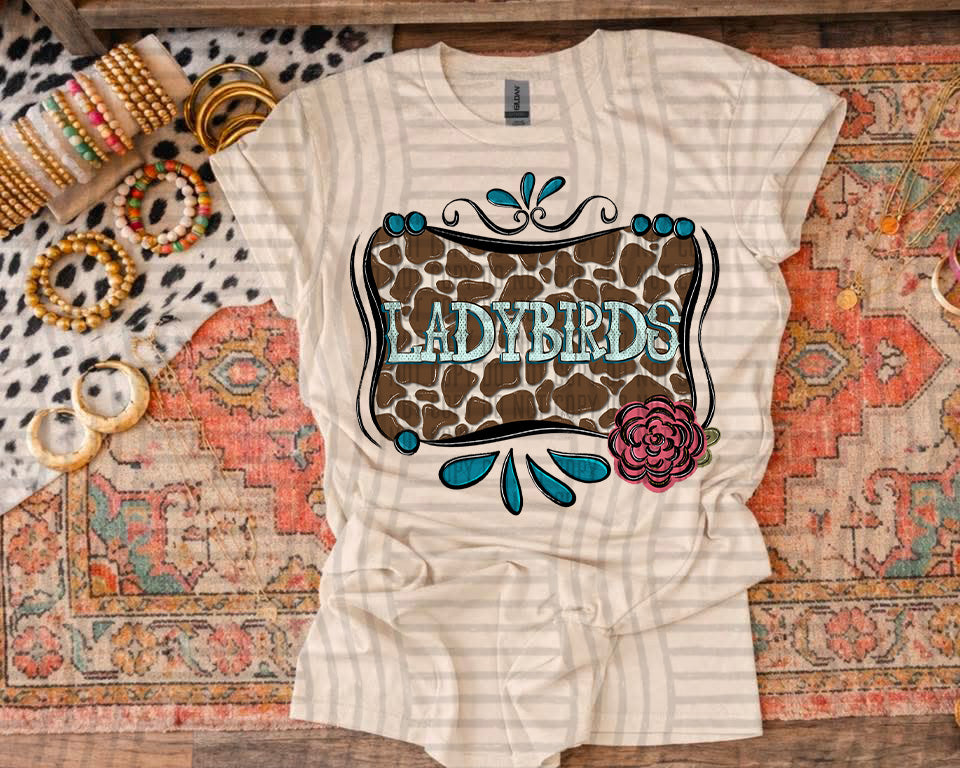 MASCOTS TURQUOISE & COWHIDE TEES