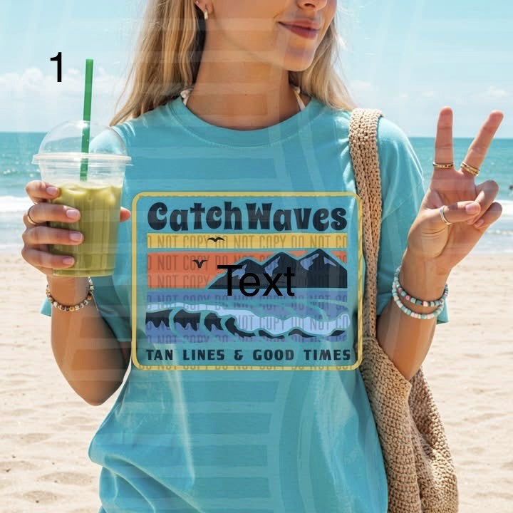 VARIETY OF BEACHY VIBES TEE