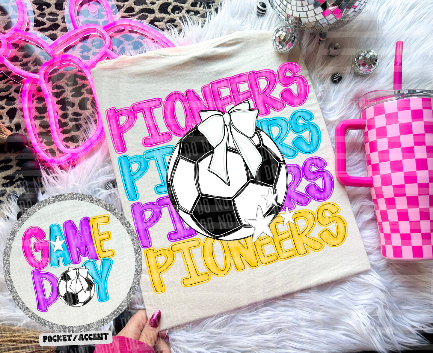 SOCCER BRIGHT & PREPPY MASCOT TEES