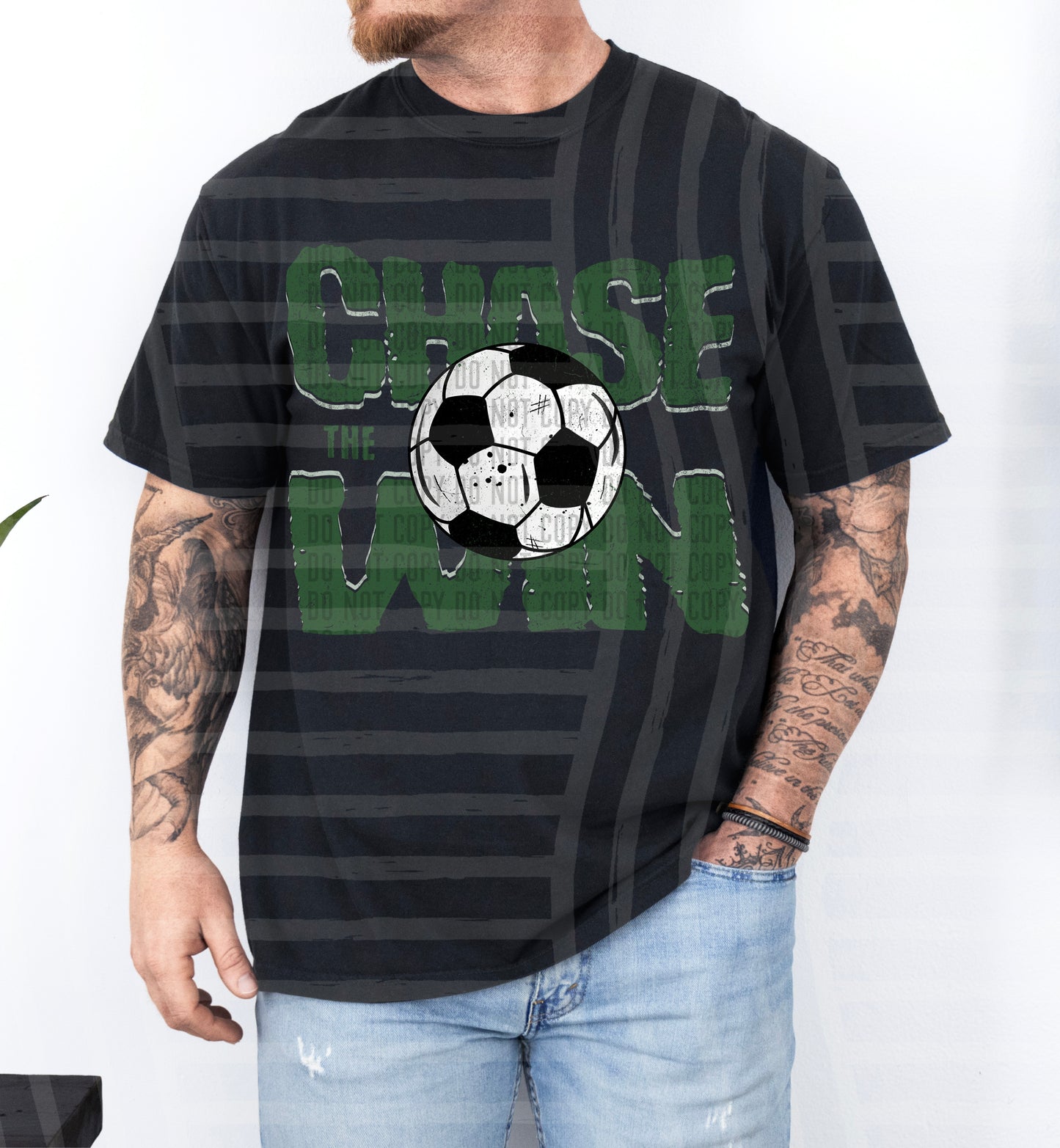 SOCCER -CHASE THE WIN TEE -VARIETY COLORS