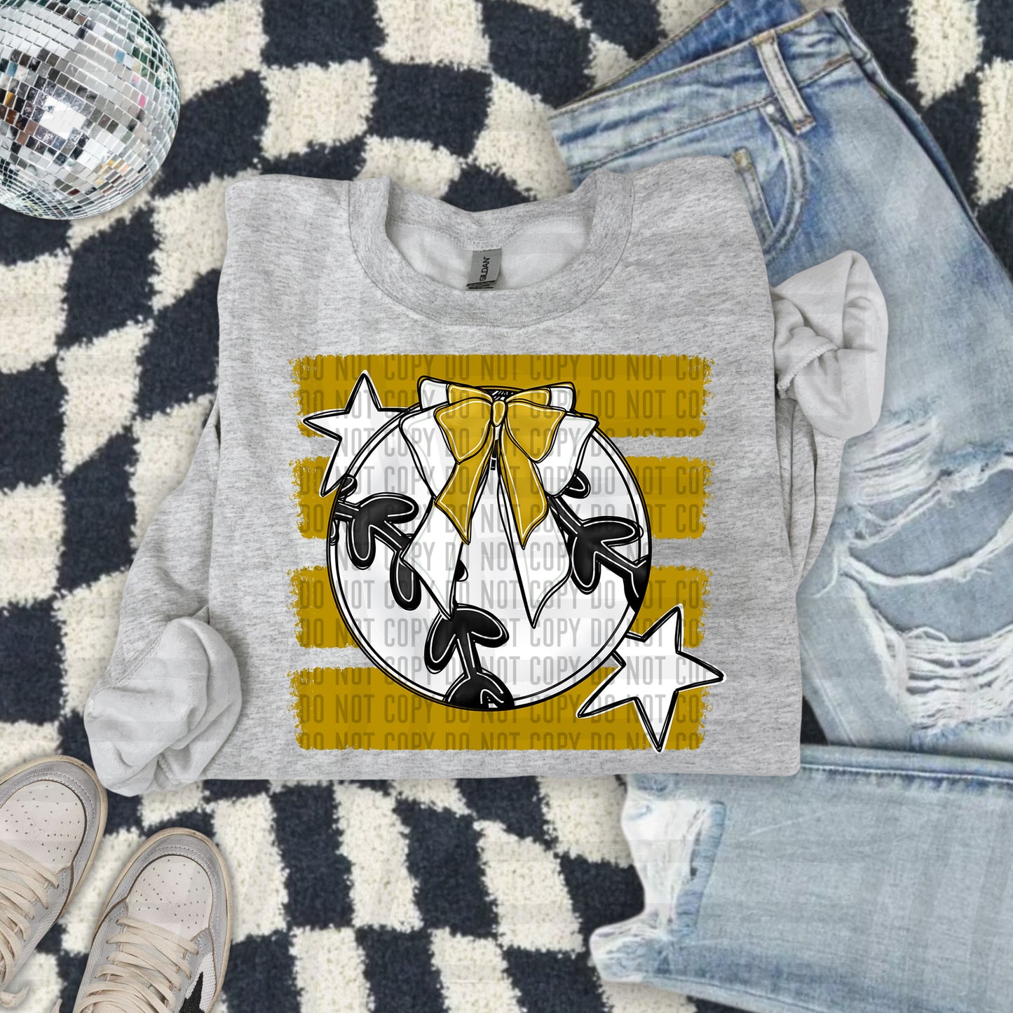 BASEBALL BOW BOW TEES -25 COLORS