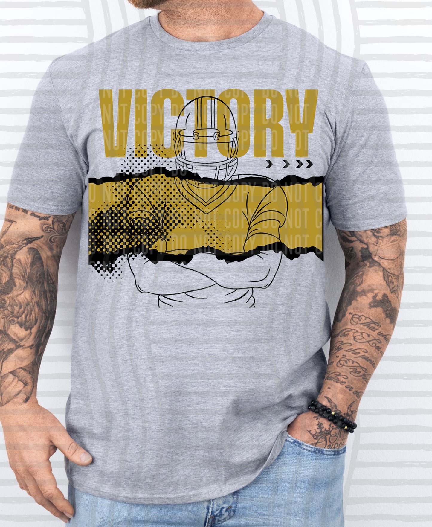 VICTORY FOOTBALL PLAYER TEES -25 COLORS